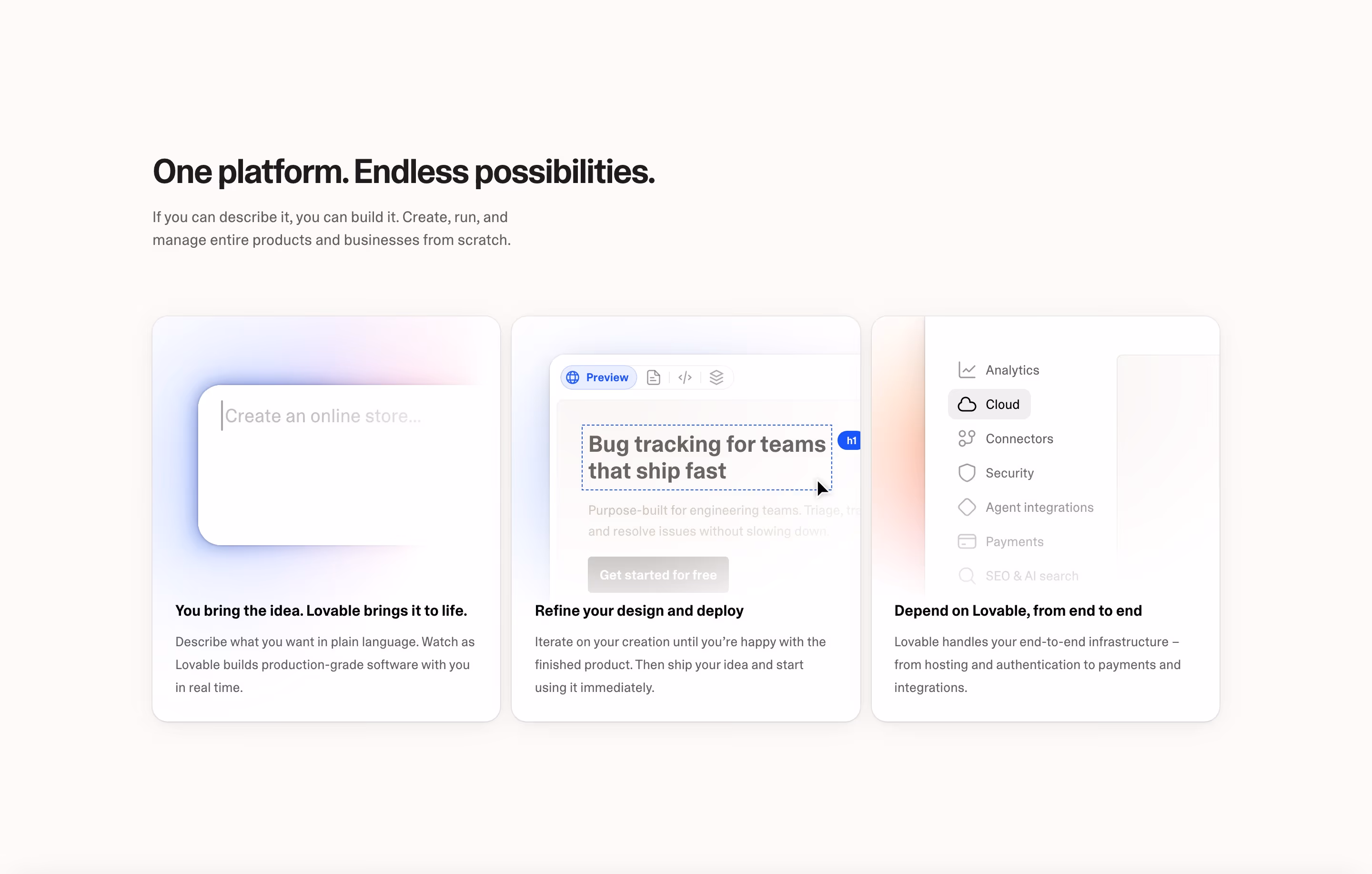 Lovable feature design — Engineering & Infrastructure