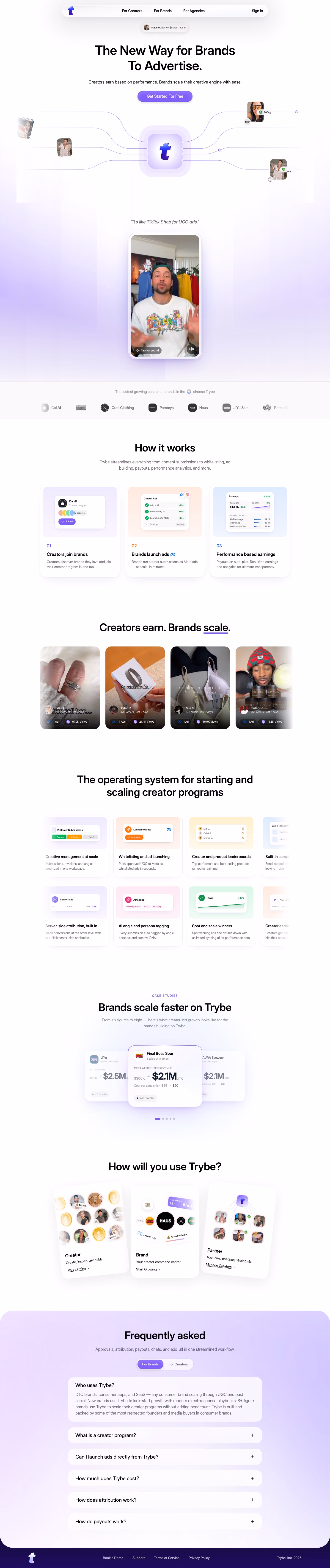 Jointrybe full landing page screenshot (desktop)