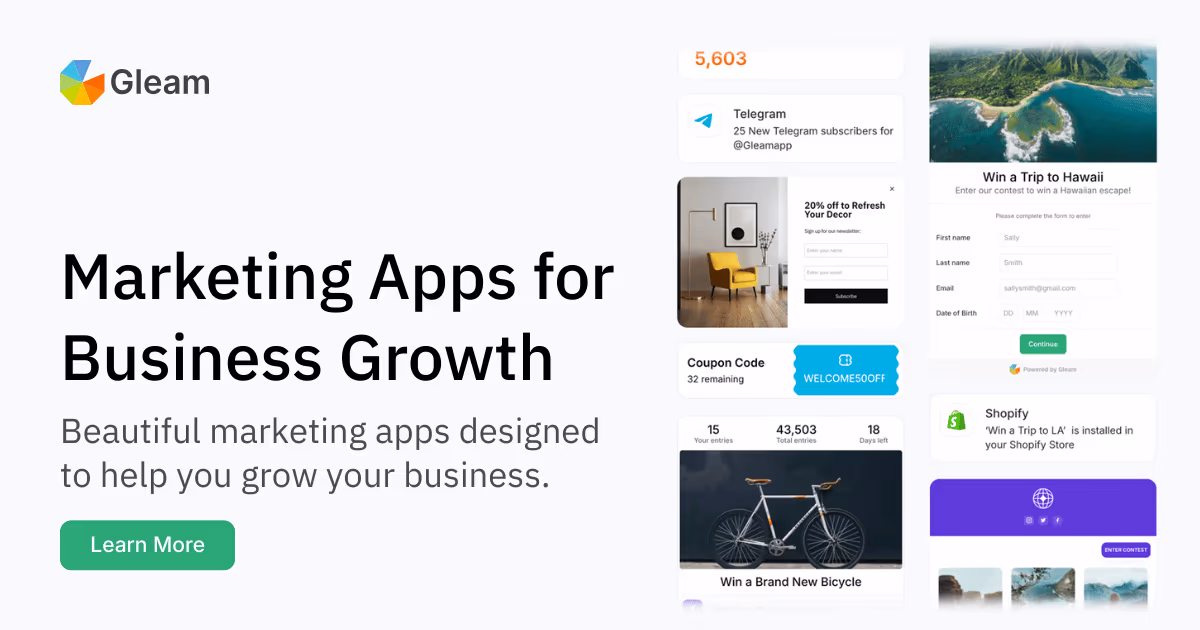Gleam og image design — Marketing