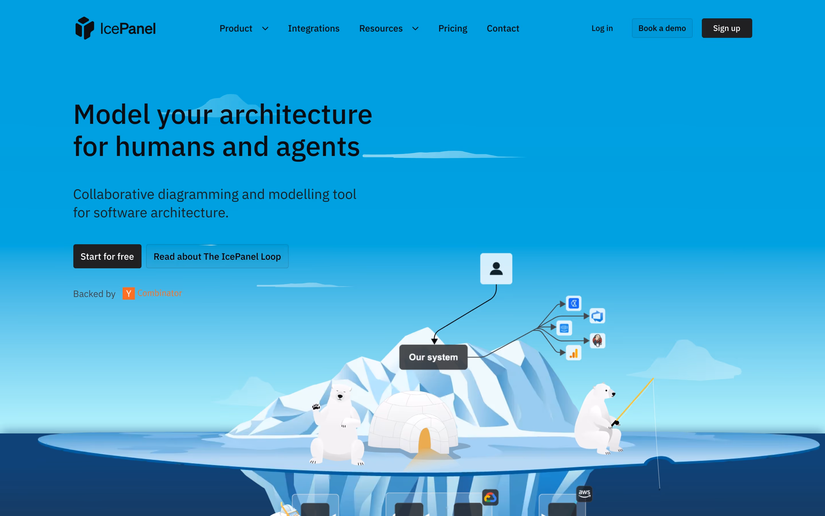 Icepanel hero design — Engineering & Infrastructure