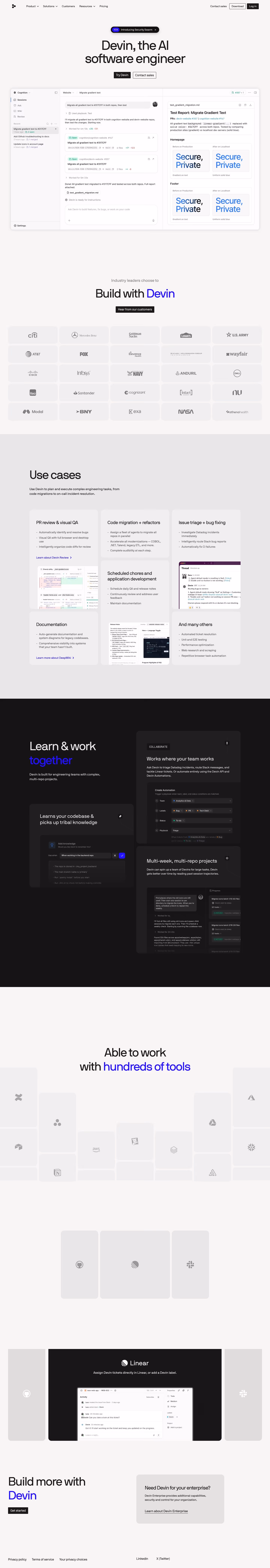 Devin full landing page screenshot (desktop)