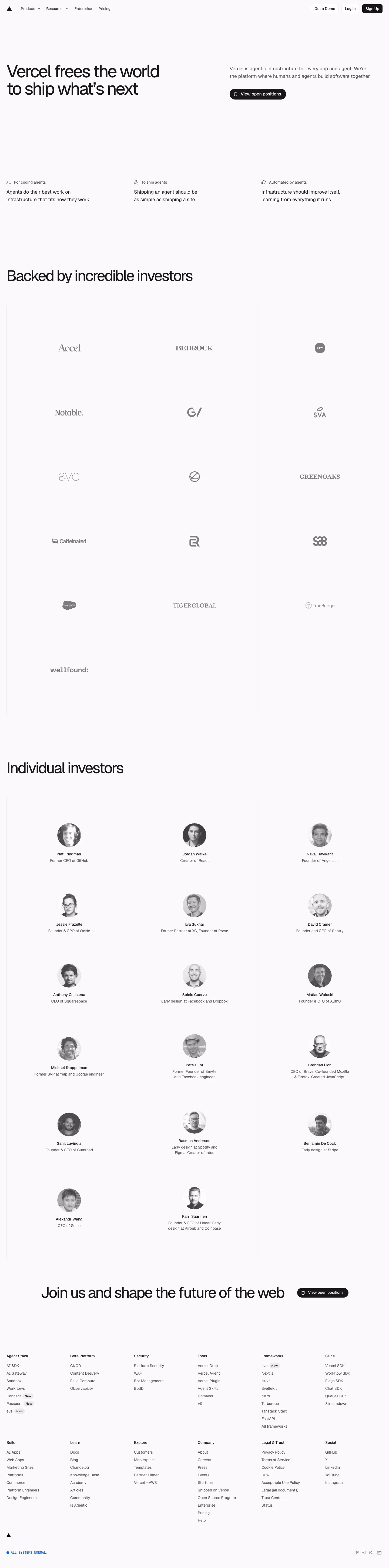 Vercel about-us — Engineering & Infrastructure
