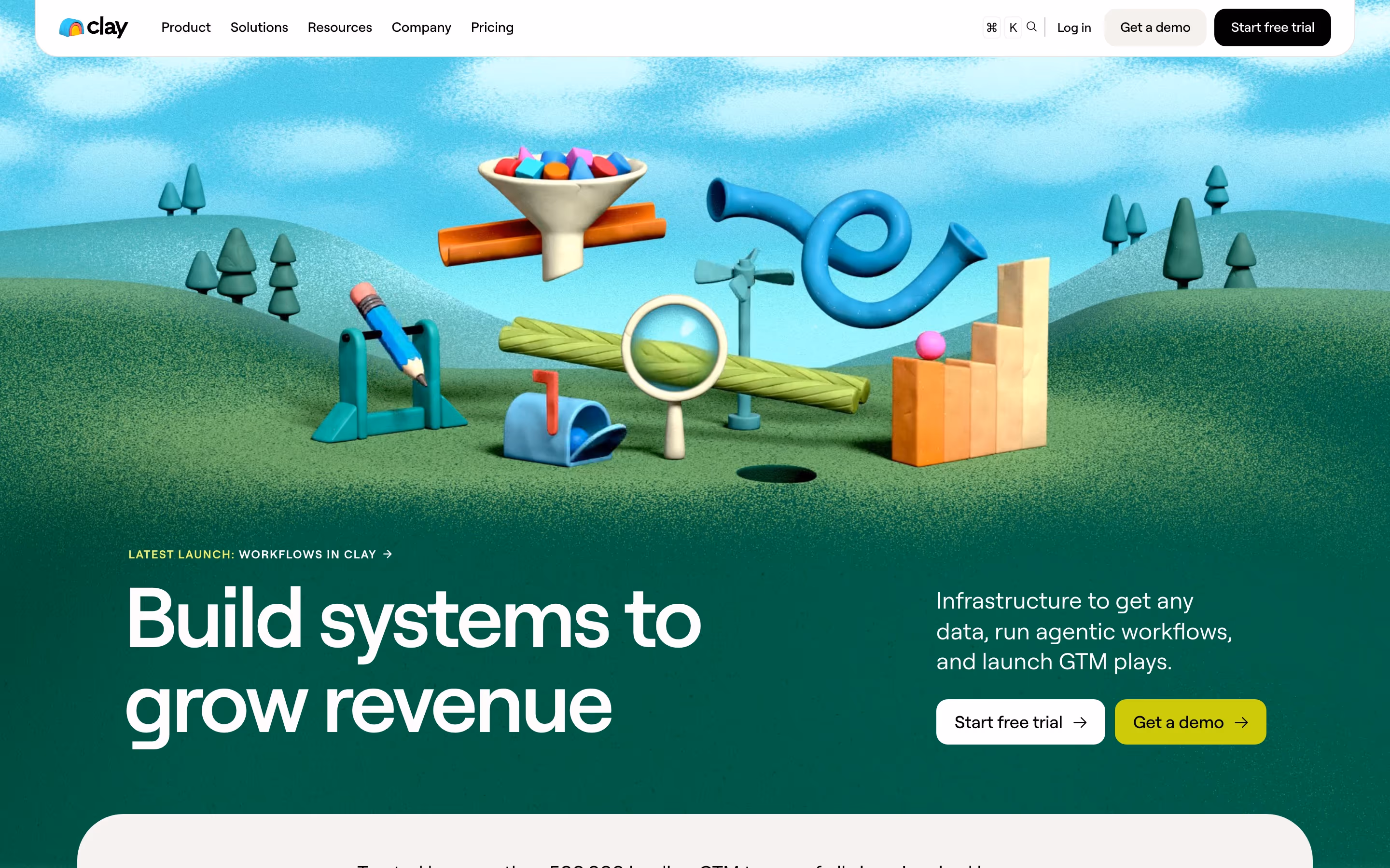 Clay hero — Marketing
