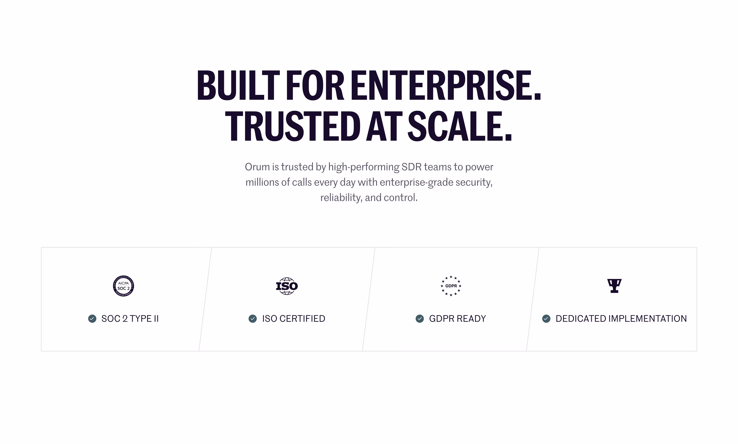 Orum feature design — Sales & Support