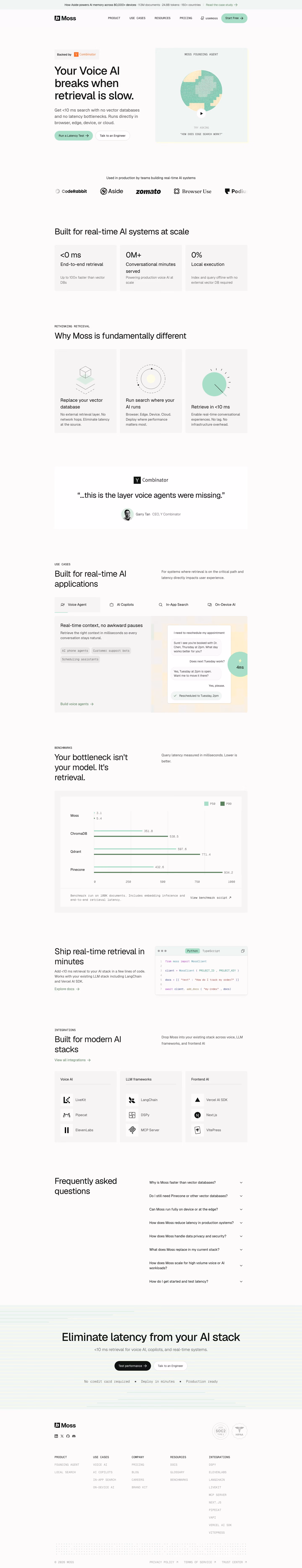 Moss full landing page screenshot (desktop)