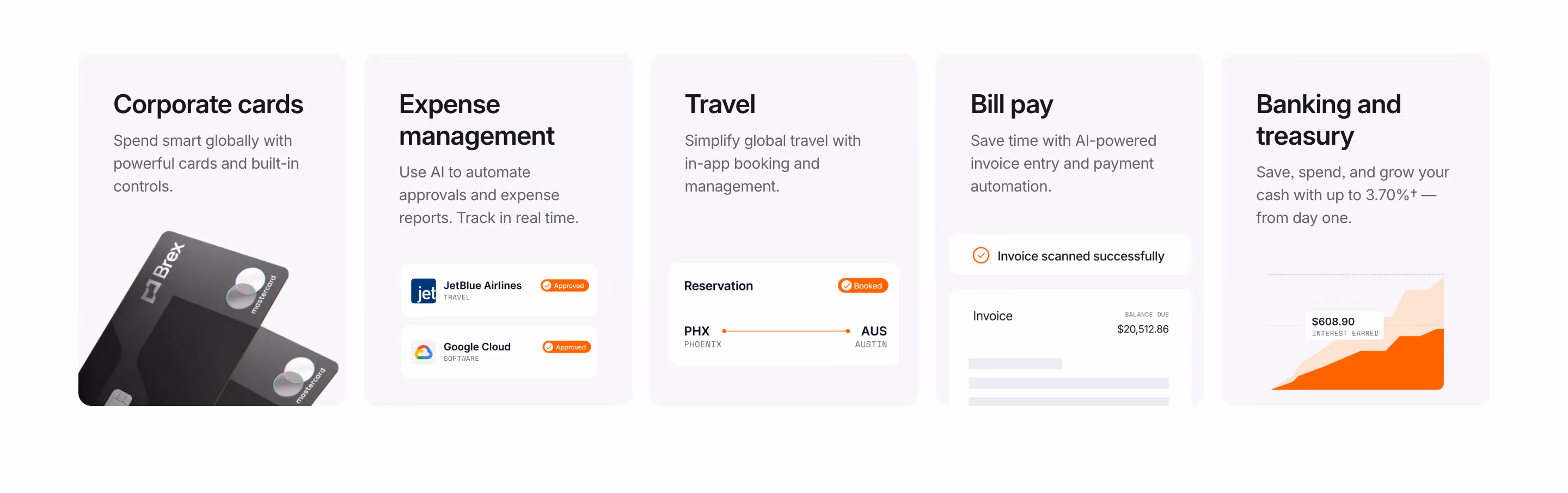 Brex feature design — Finance & Commerce