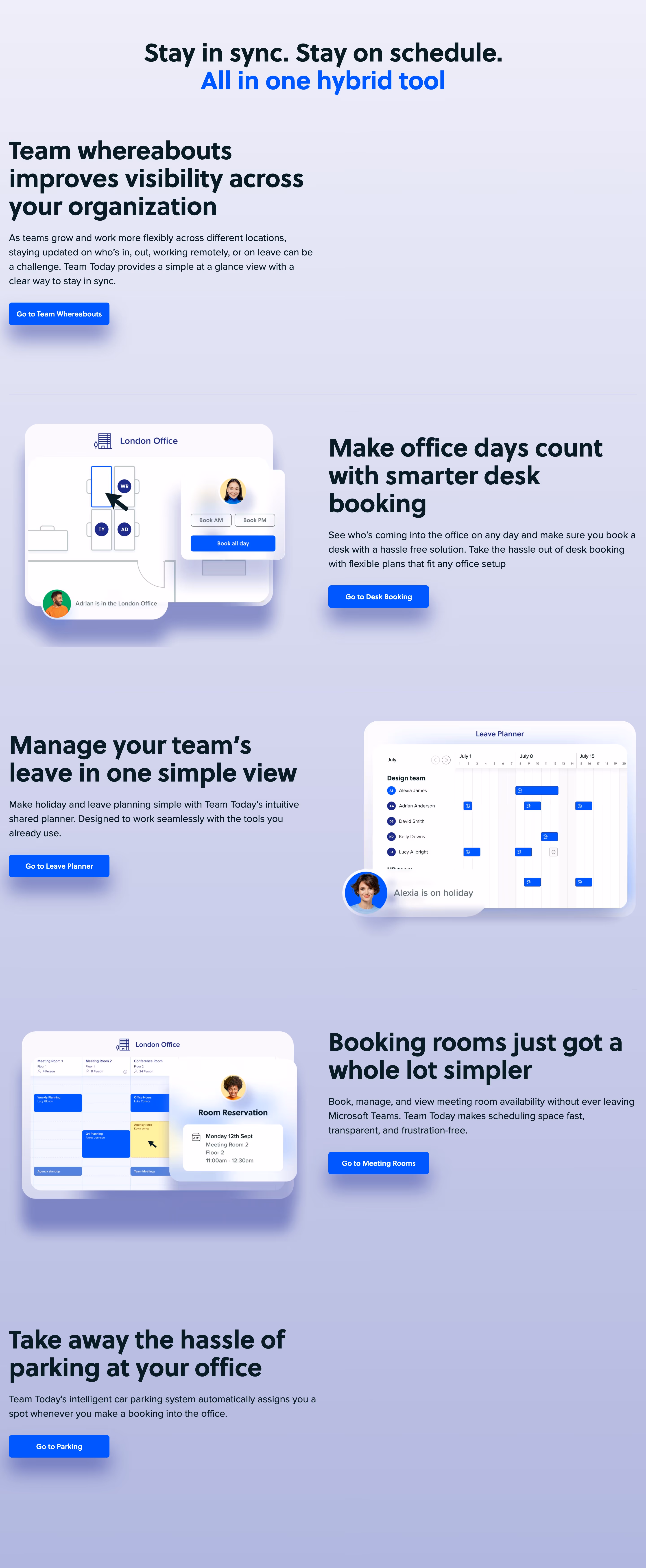 Team-today feature design — Productivity & Collaboration