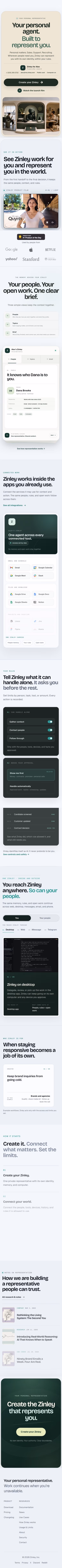 Zinley mobile design — Productivity & Collaboration