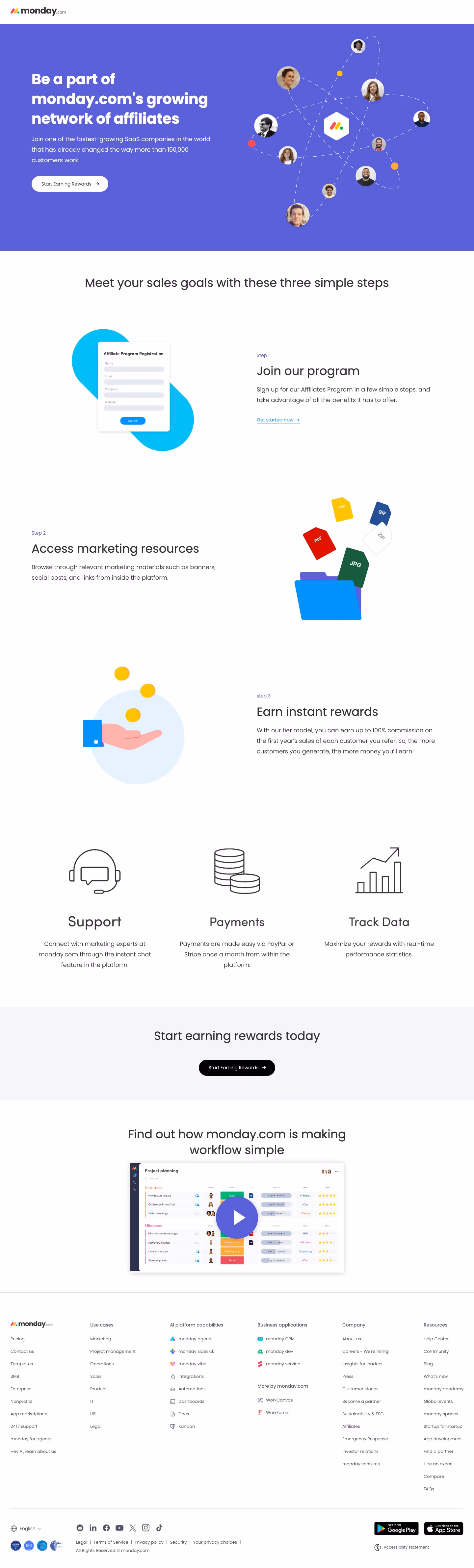 Monday affiliate — Productivity & Collaboration