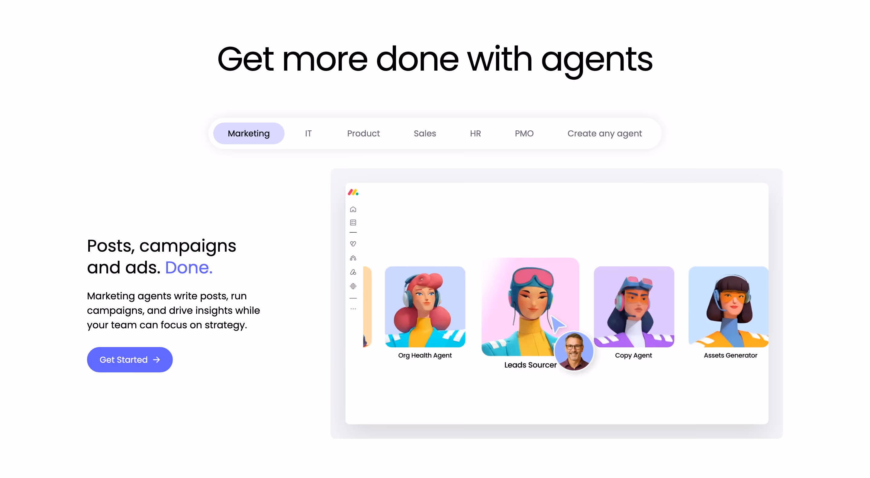 Monday feature design — Productivity & Collaboration