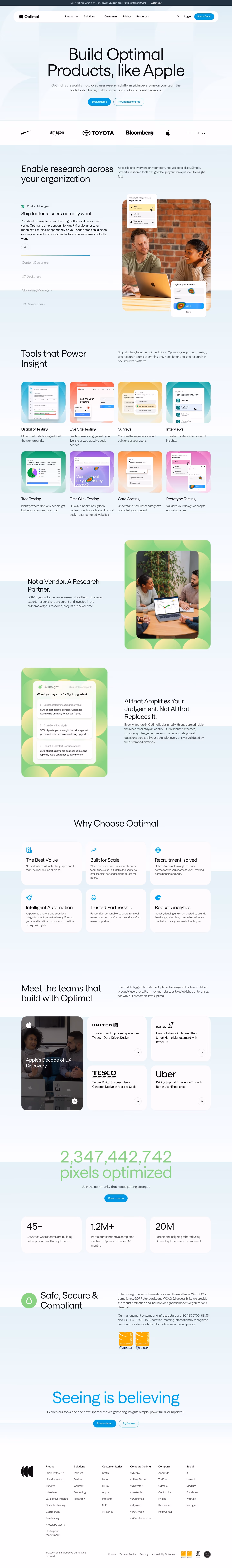 Optimalworkshop full landing page screenshot (desktop)