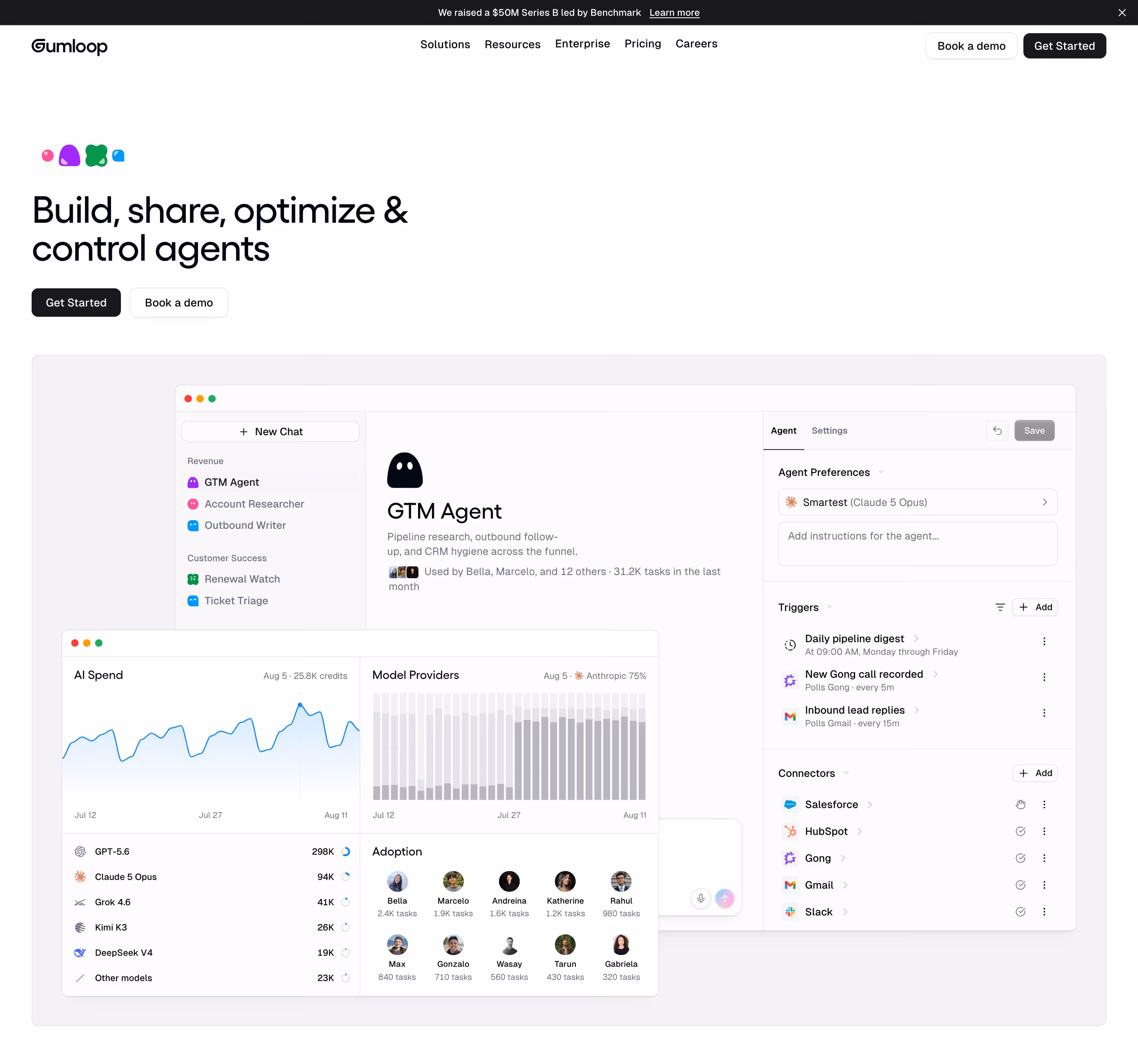 Gumloop hero design — Engineering & Infrastructure