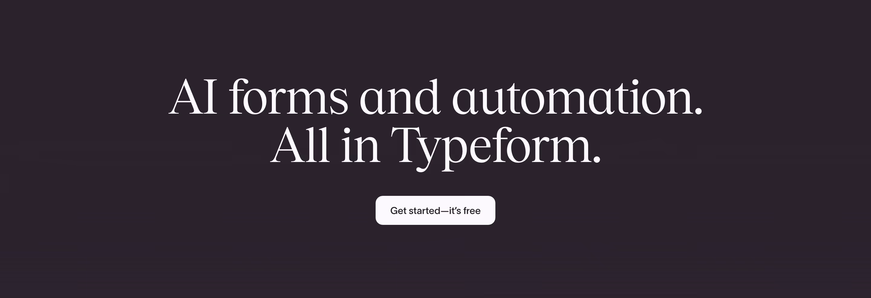 Typeform CTAs section design