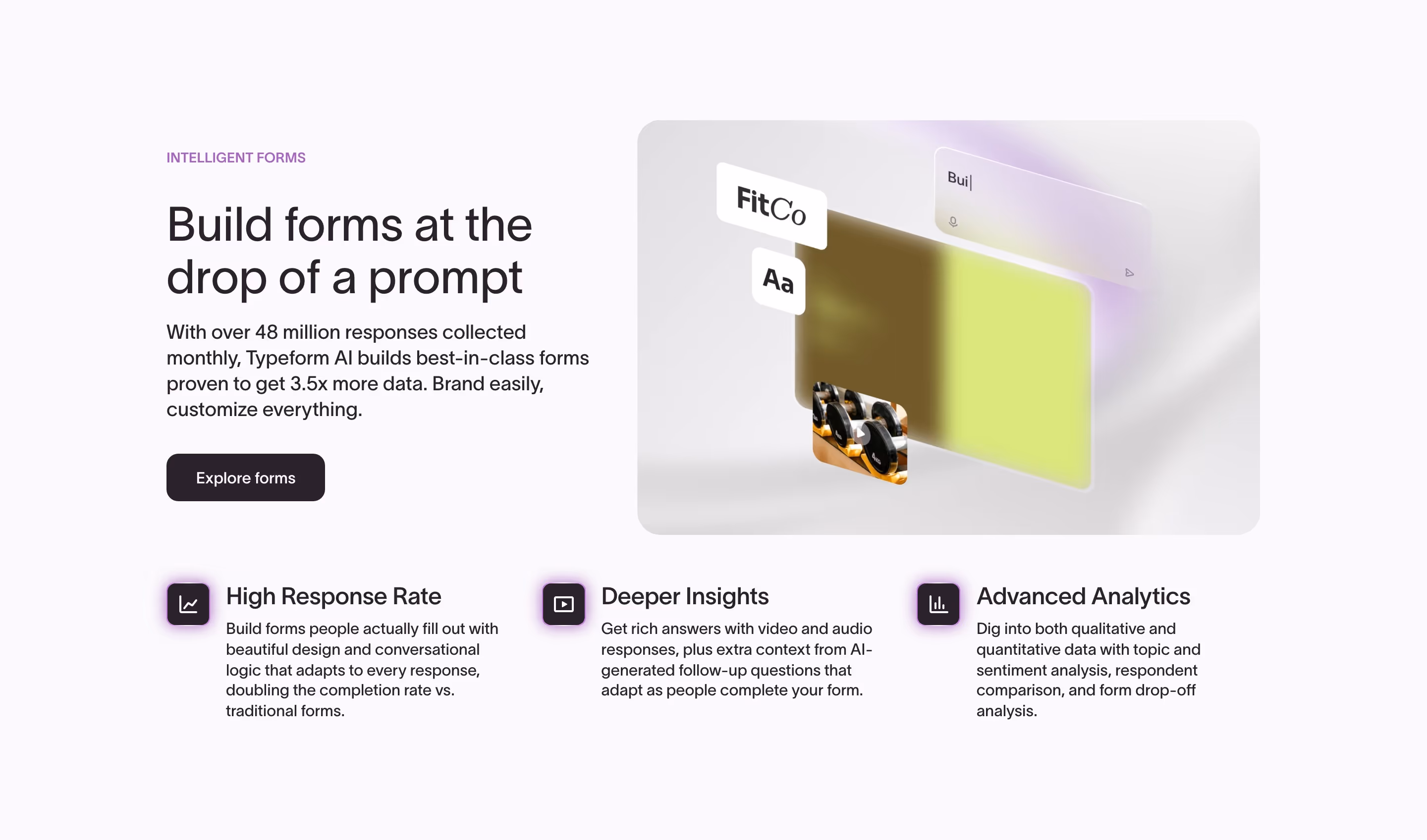 Typeform feature design — Marketing