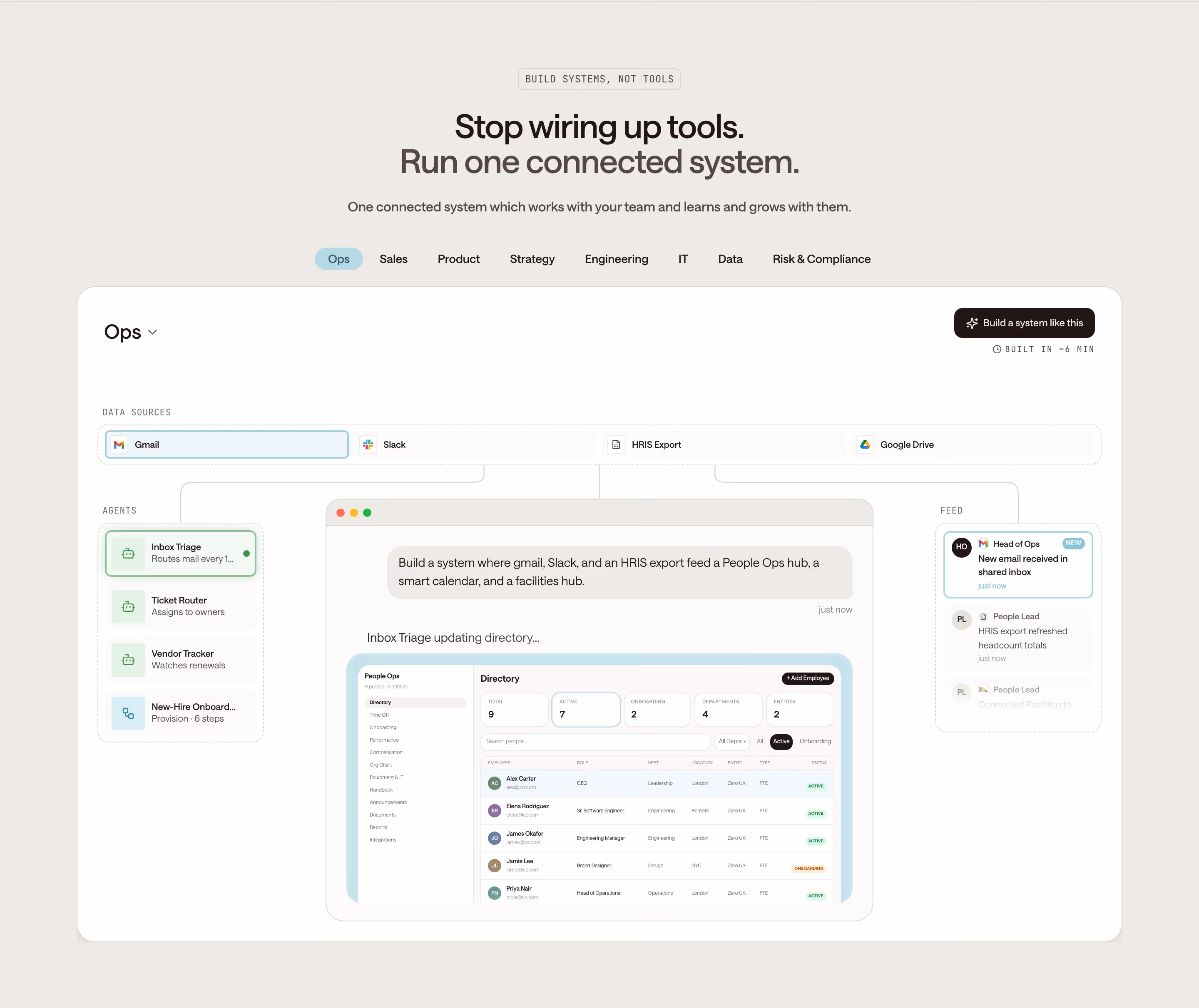 Zaro Features section design