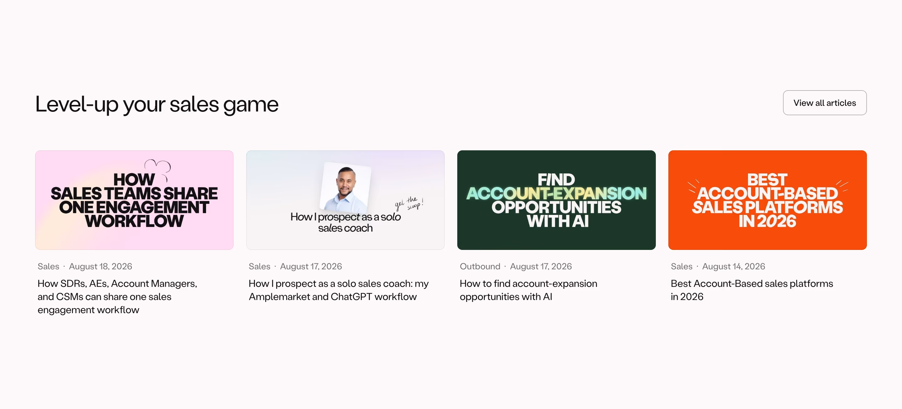 Amplemarket feature design — Sales & Support