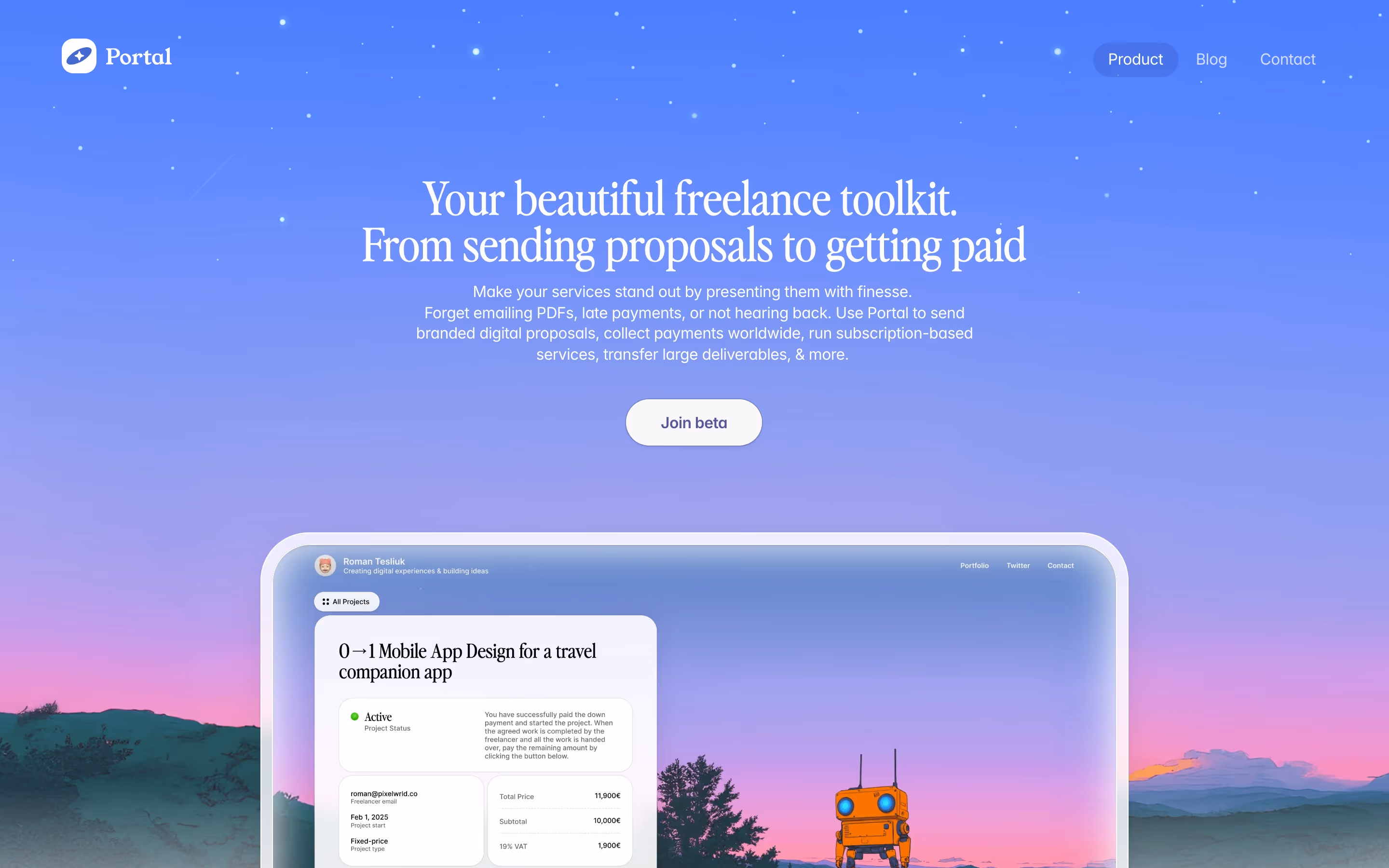 Useportal hero design — Productivity & Collaboration