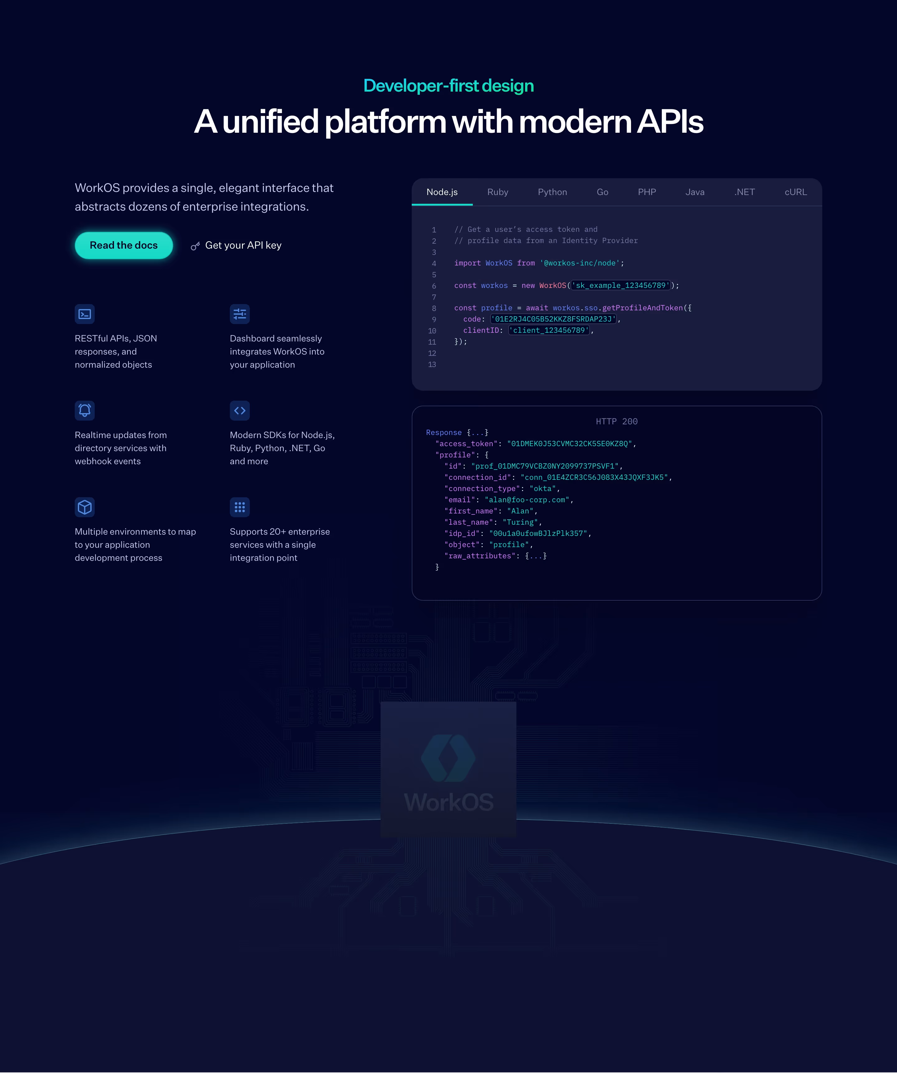 Workos feature design — Engineering & Infrastructure