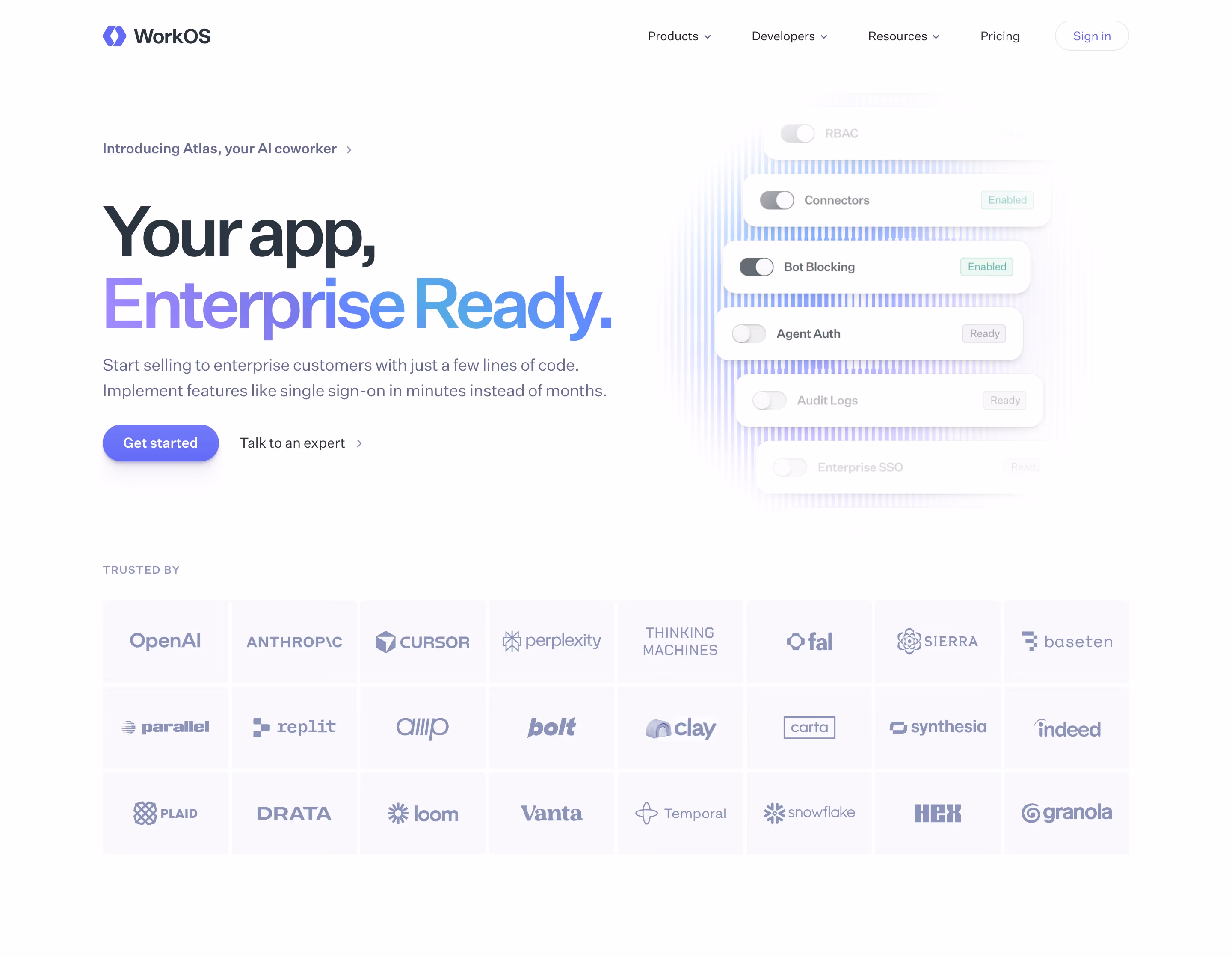Workos hero design — Engineering & Infrastructure