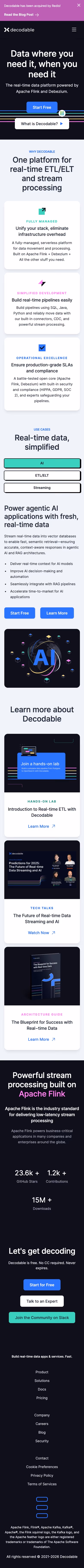 Decodable mobile design — Engineering & Infrastructure
