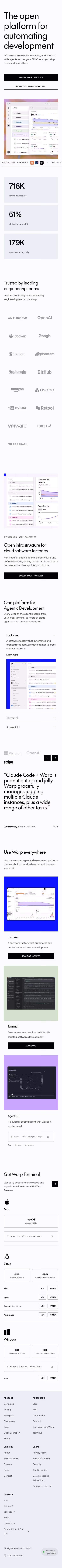 Warp mobile design — Engineering & Infrastructure