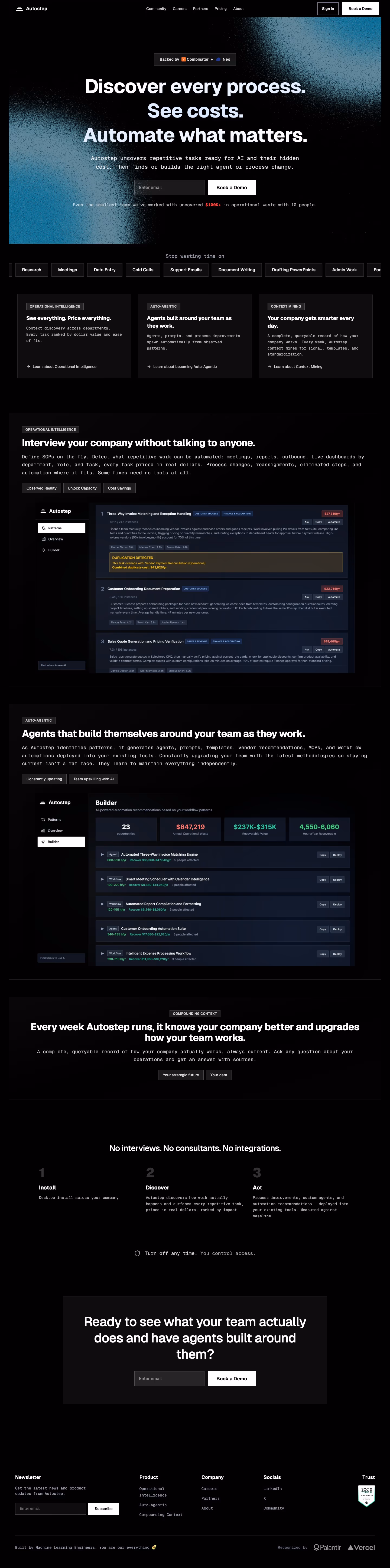 Autostep full landing page screenshot (desktop)