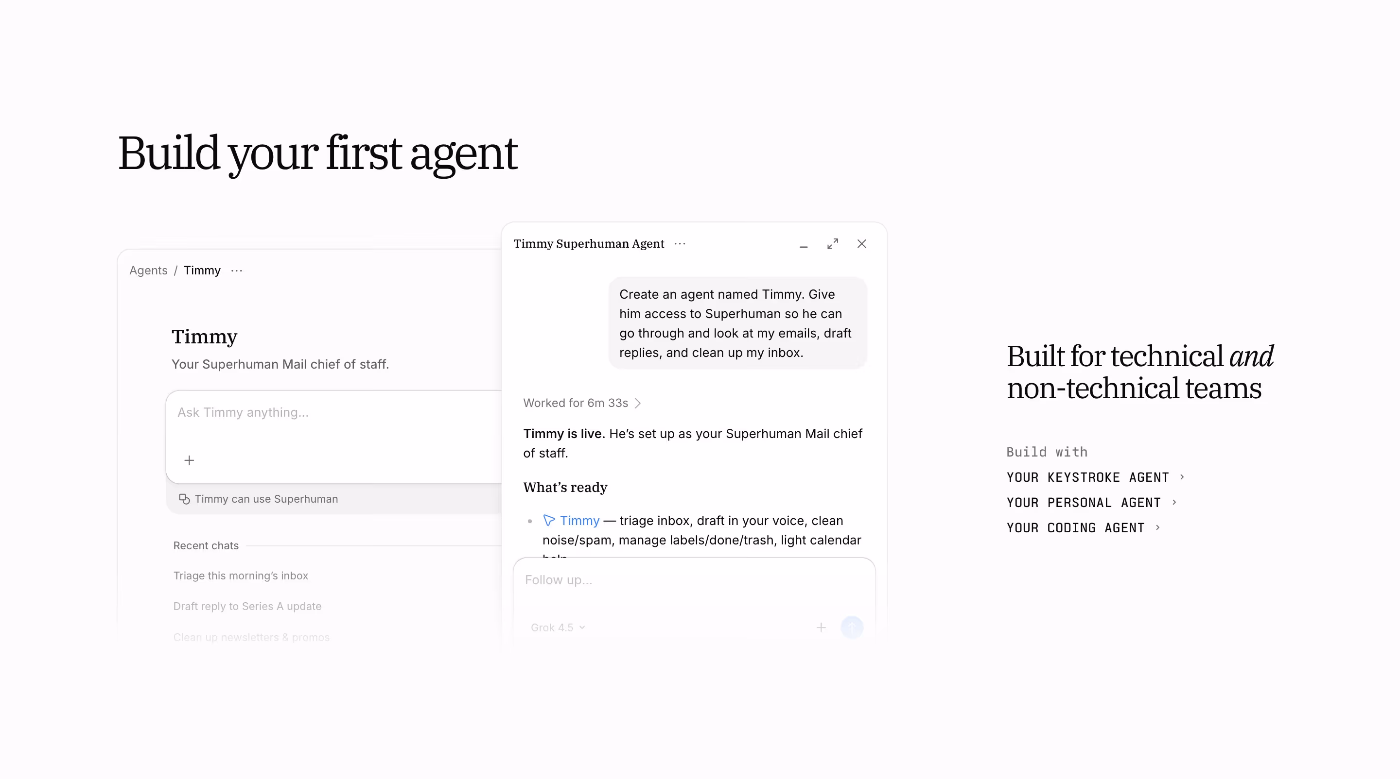 Keystroke feature design — Productivity & Collaboration