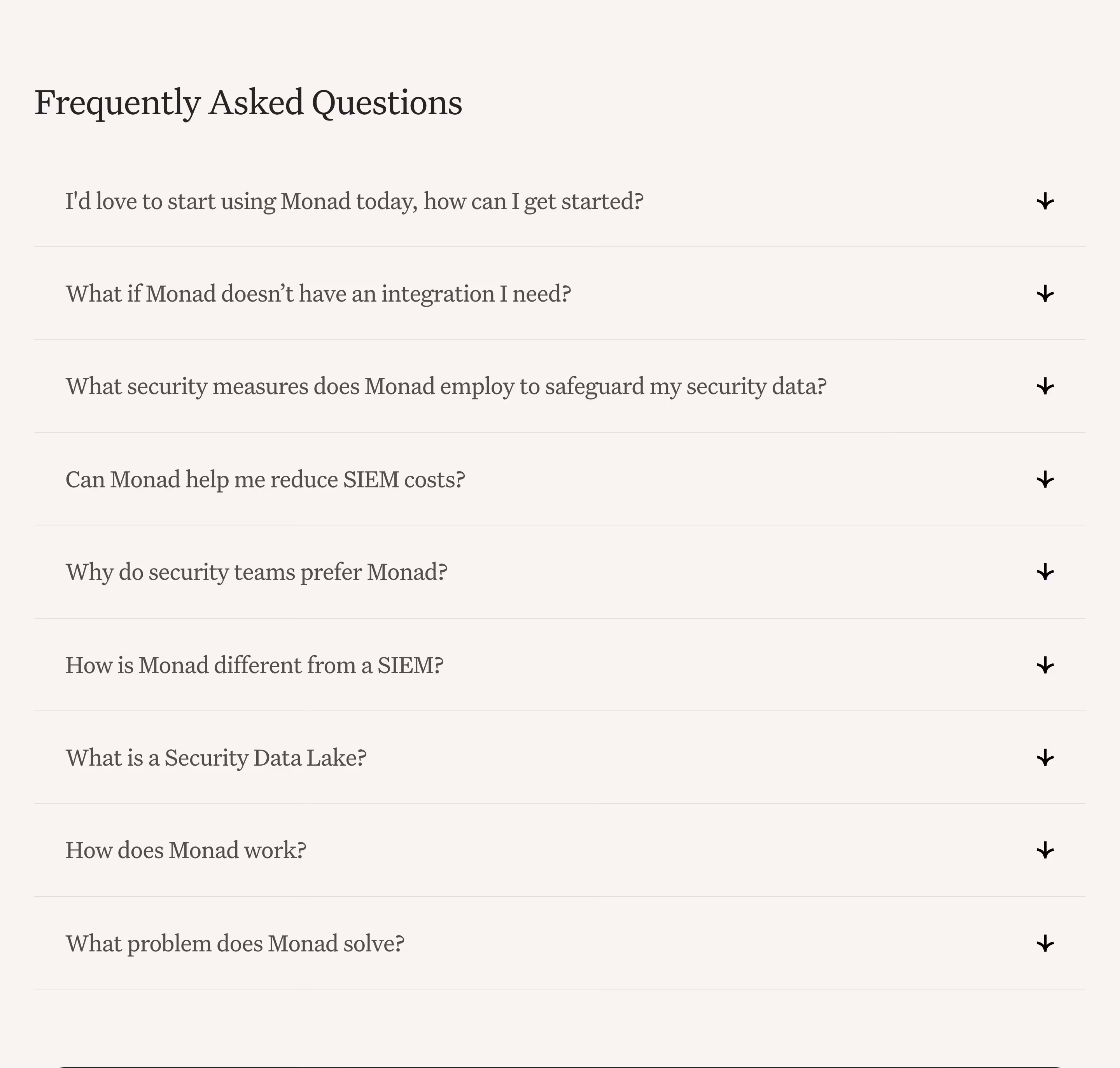 Monad faq design — Security