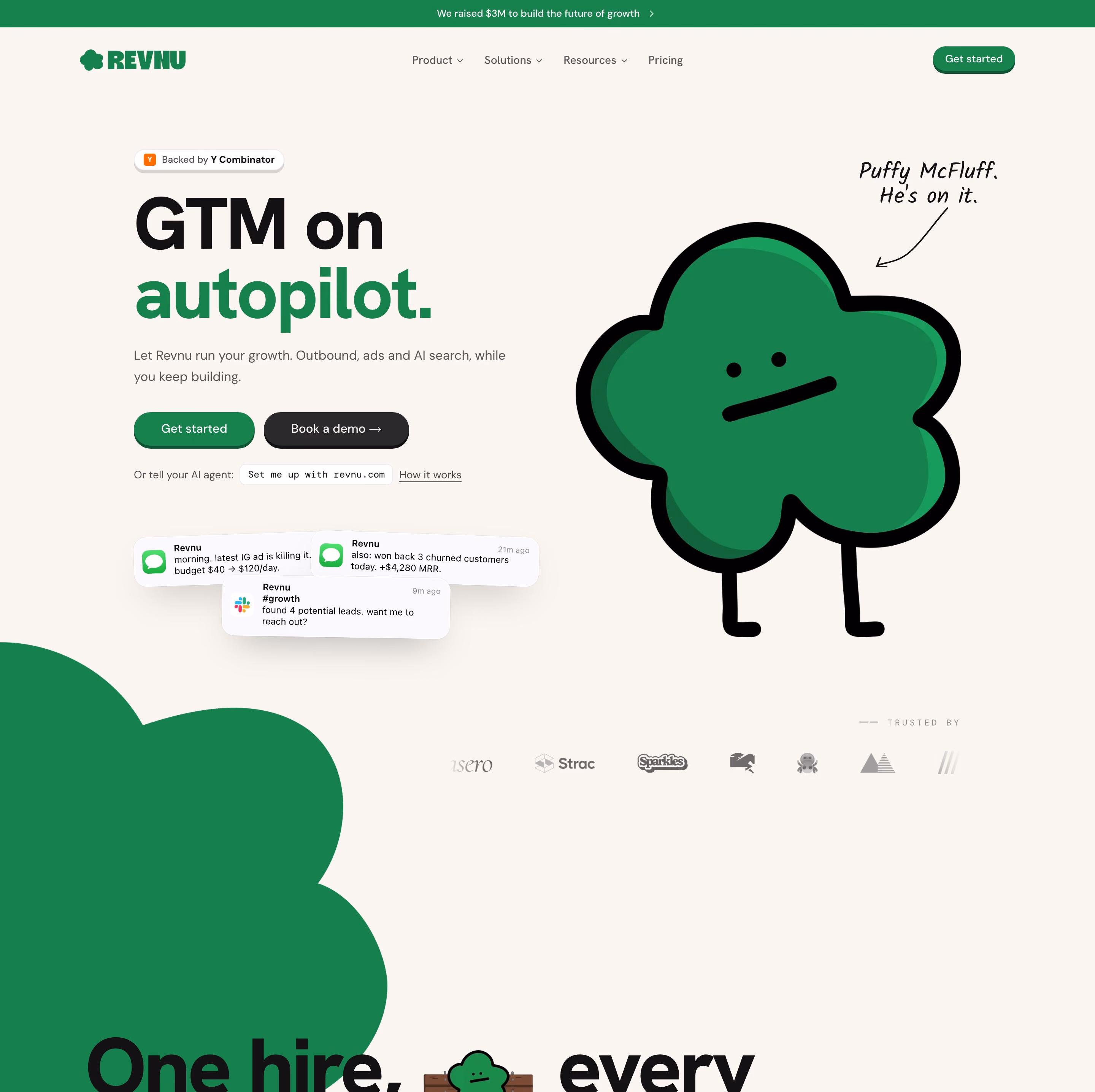 Revnu hero design — Marketing