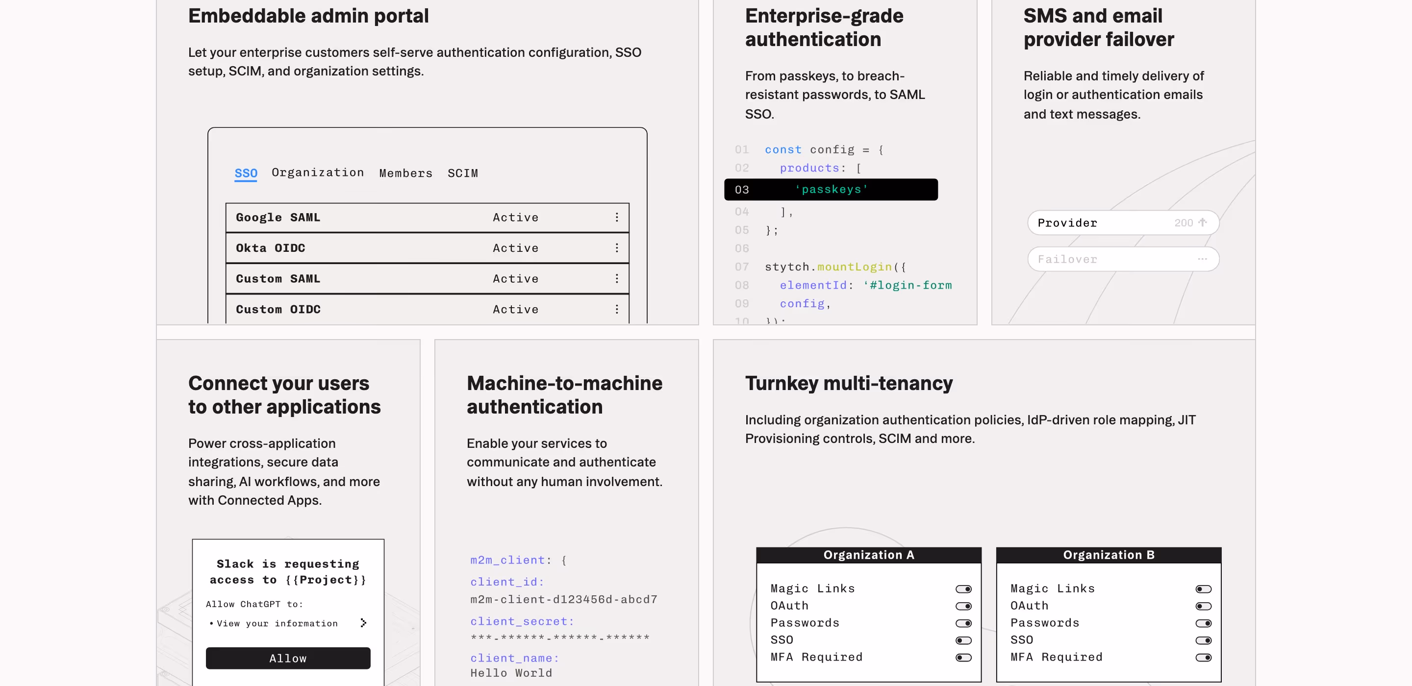 Stytch footer design — Security