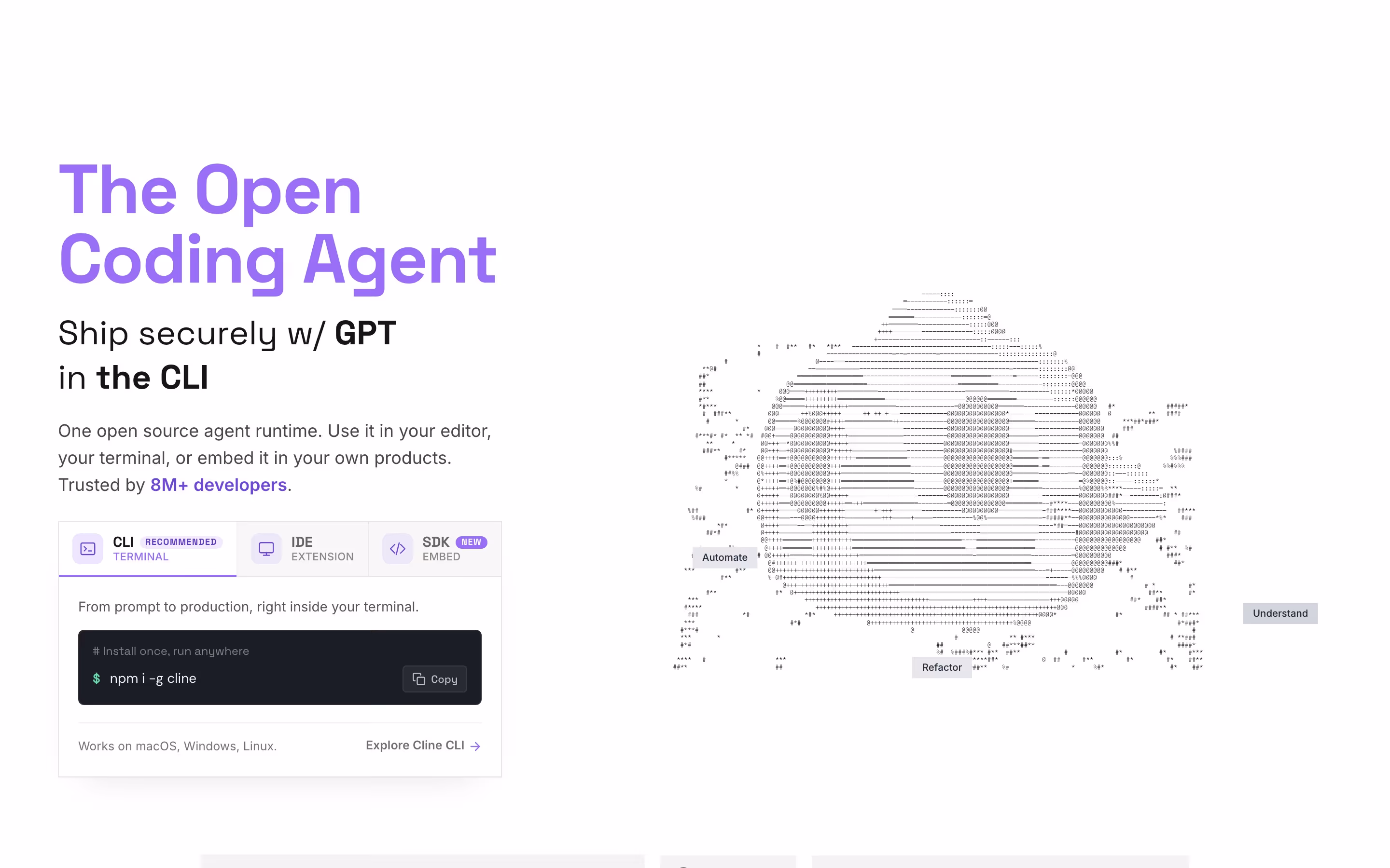Cline hero — Engineering & Infrastructure