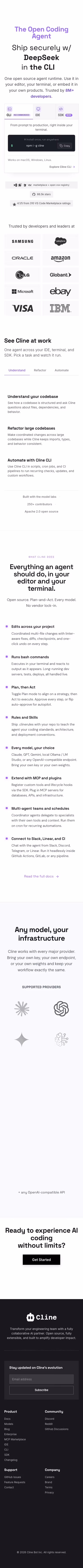 Cline mobile design — Engineering & Infrastructure