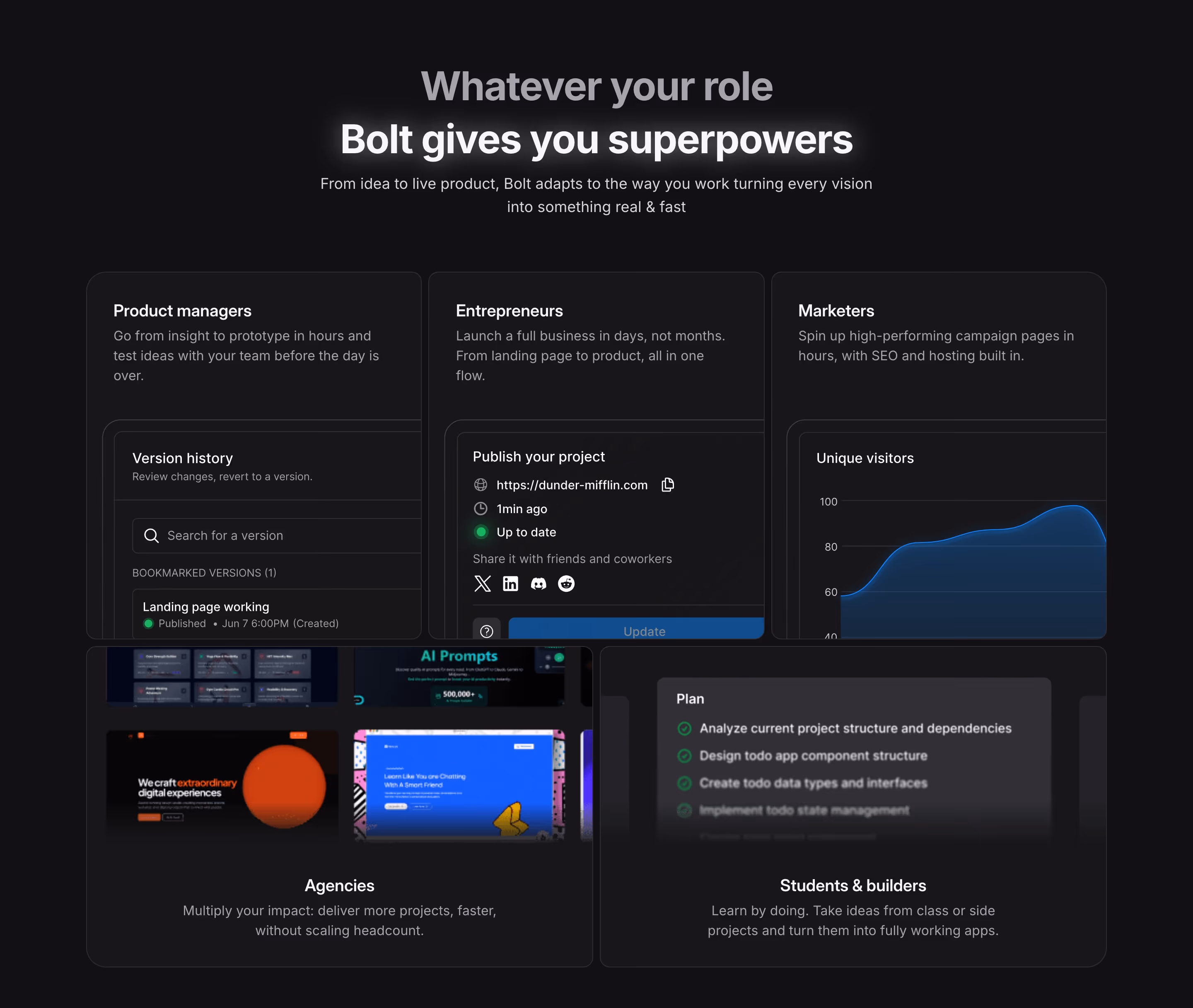 Bolt feature design — Engineering & Infrastructure