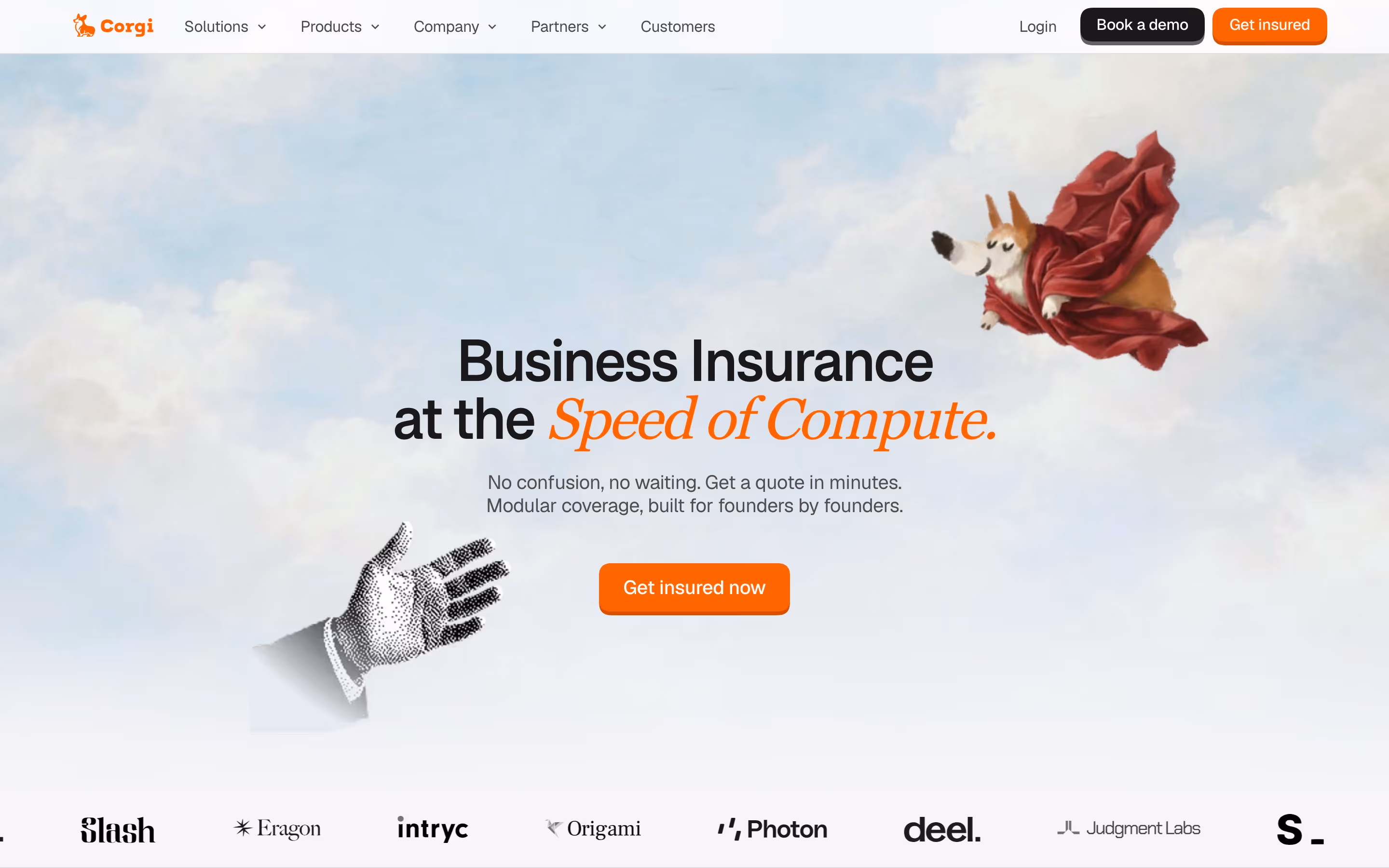 Corgi hero design — Finance & Commerce