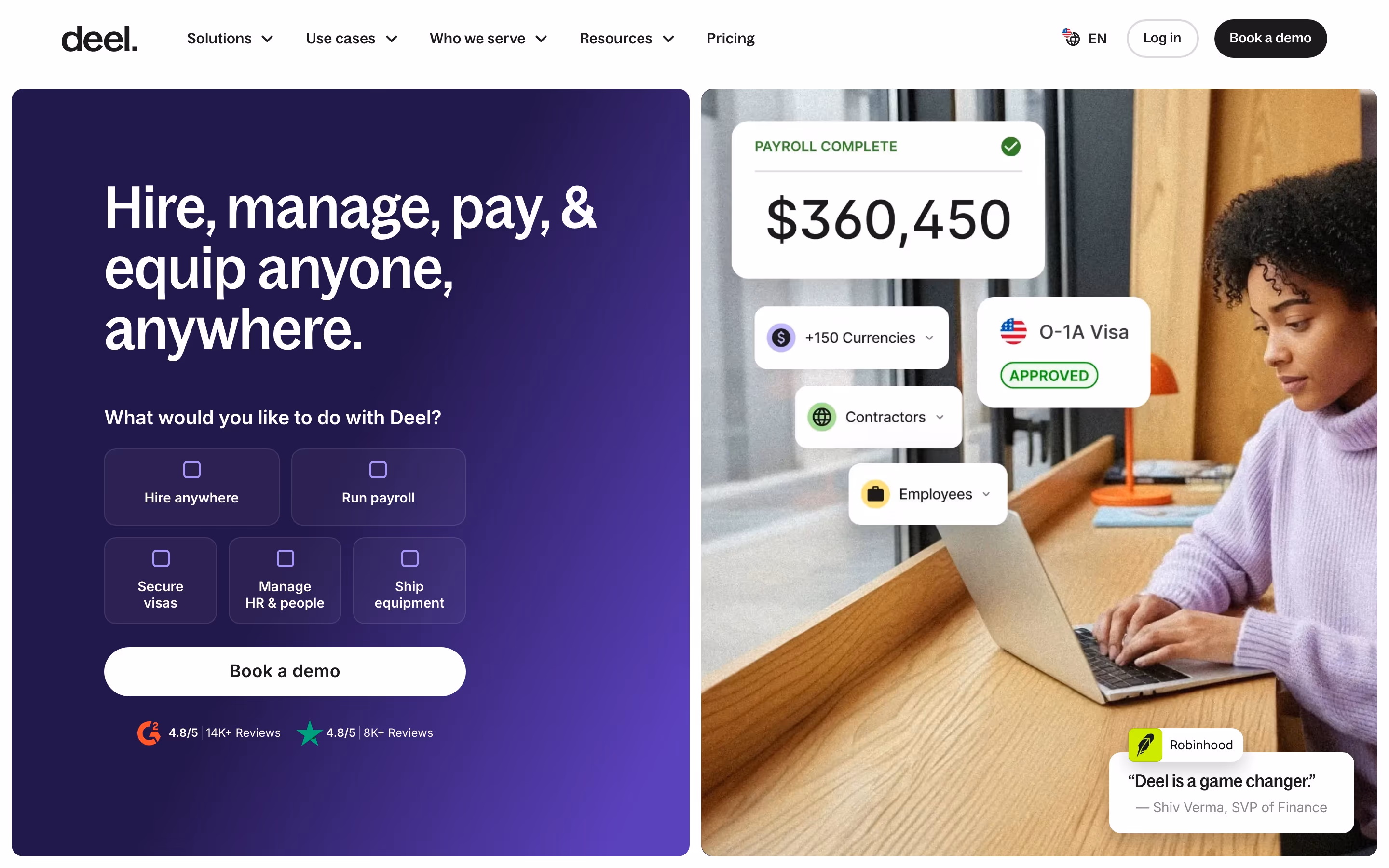 Deel hero design — People & Culture