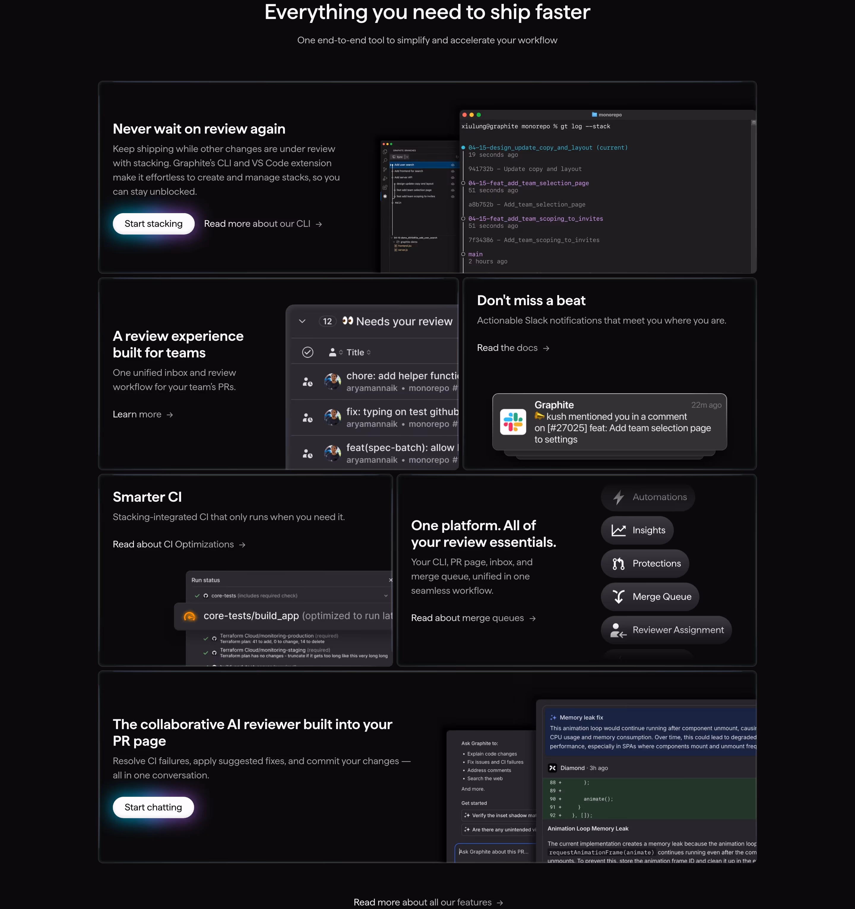 Graphite feature design — Engineering & Infrastructure