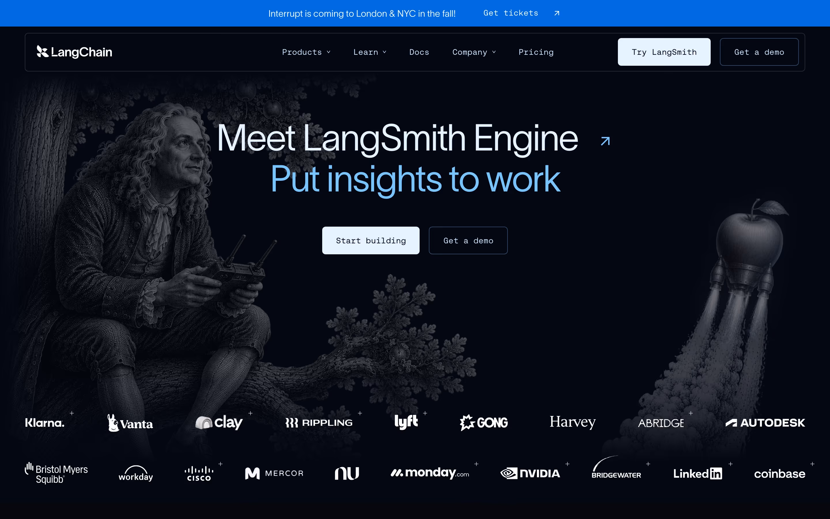 Langchain hero design — Engineering & Infrastructure