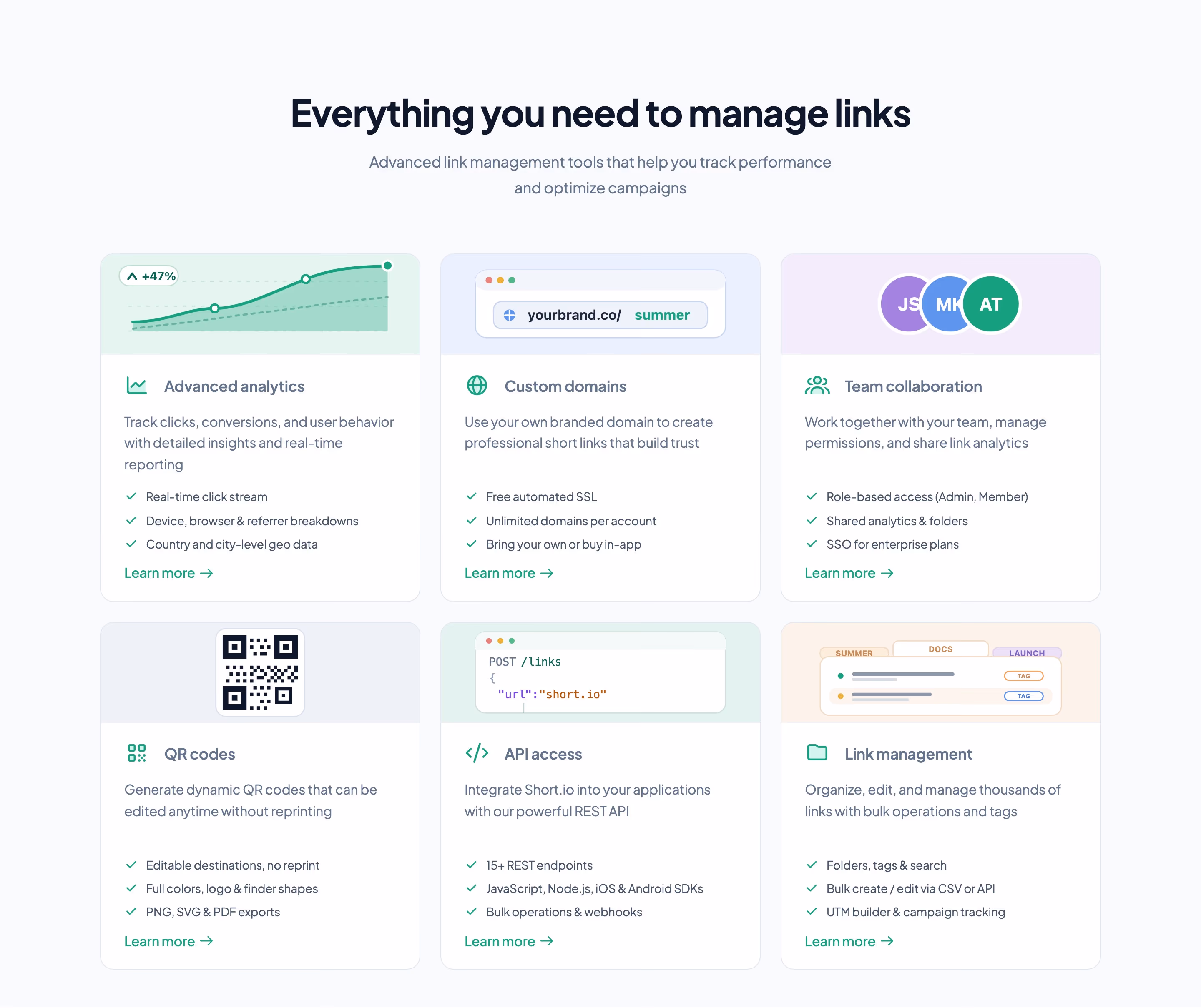 Short feature design — Marketing
