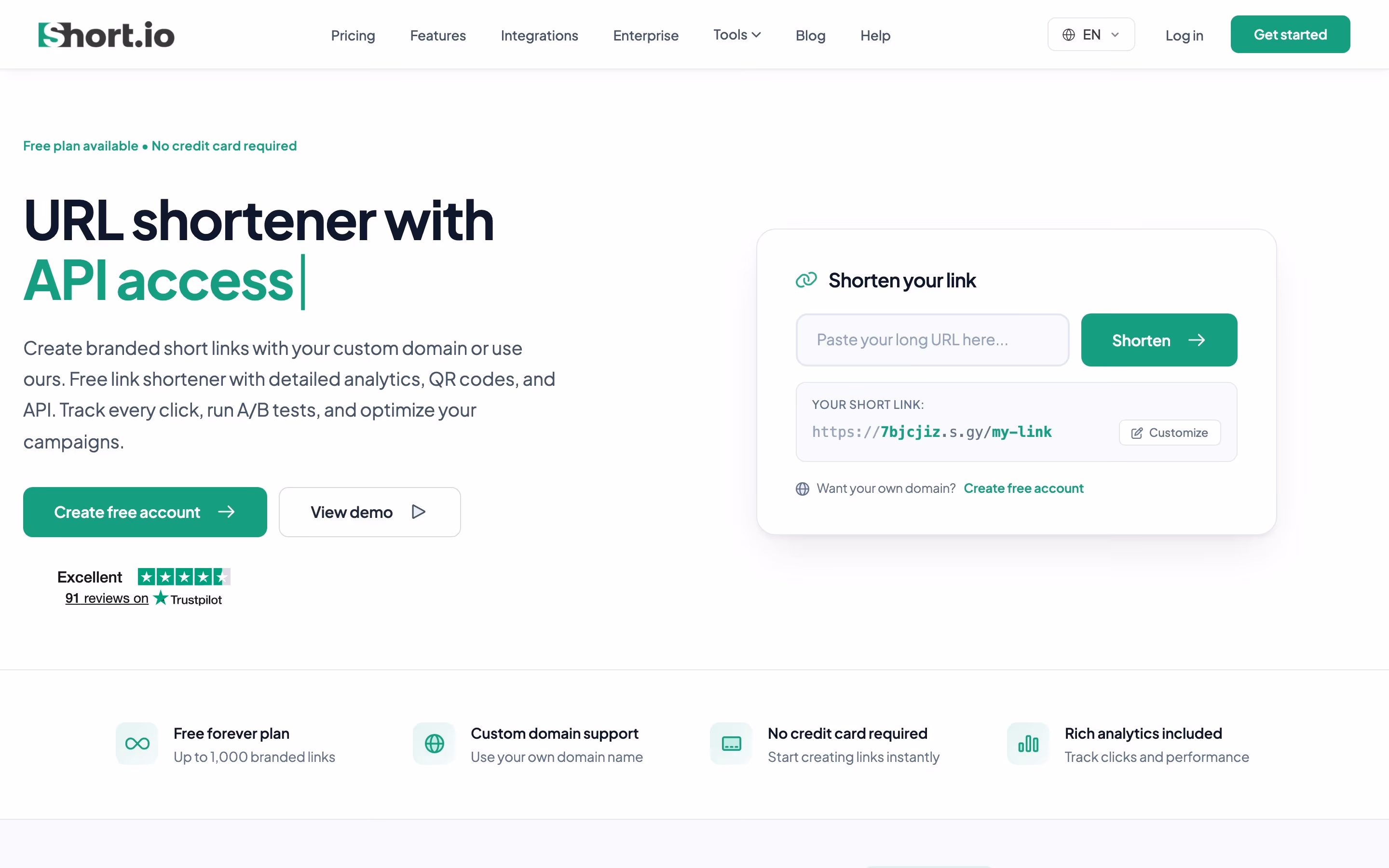 Short hero design — Marketing