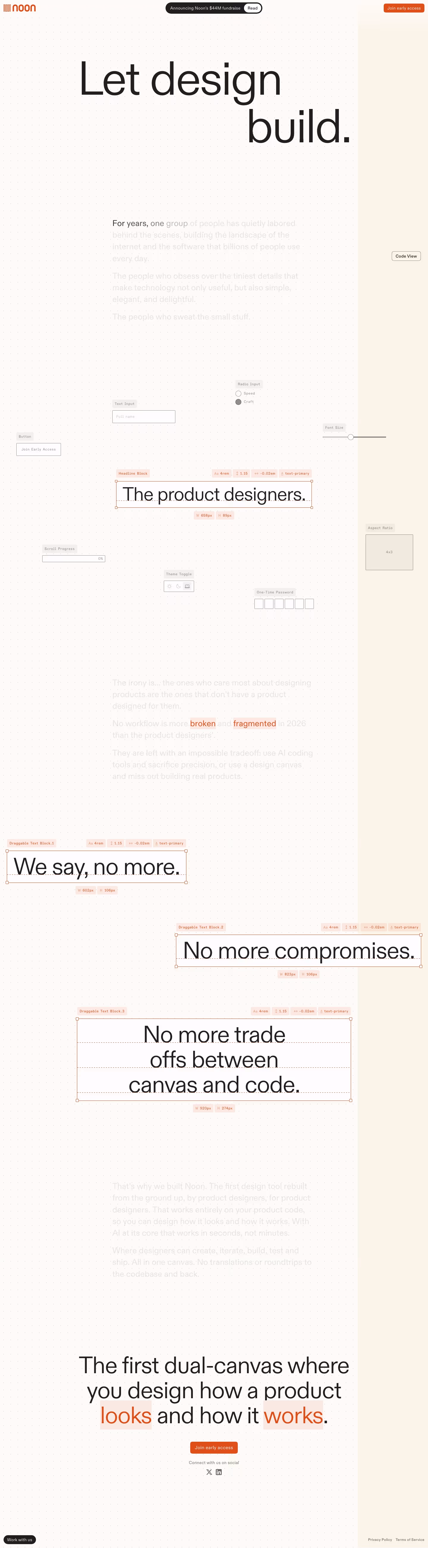 Noon full landing page screenshot (desktop)