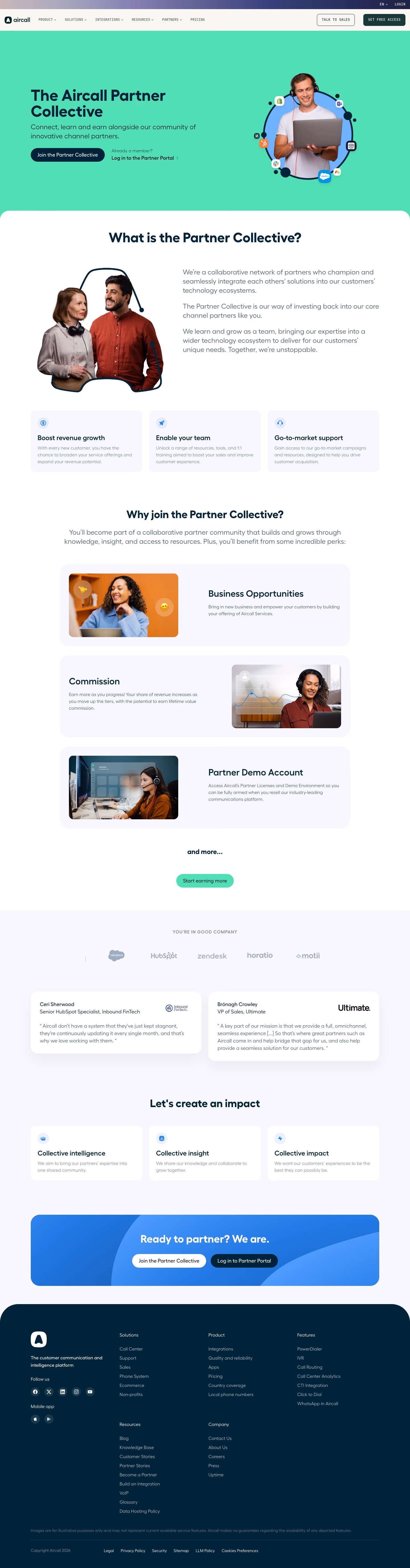 Aircall affiliate — Sales & Support