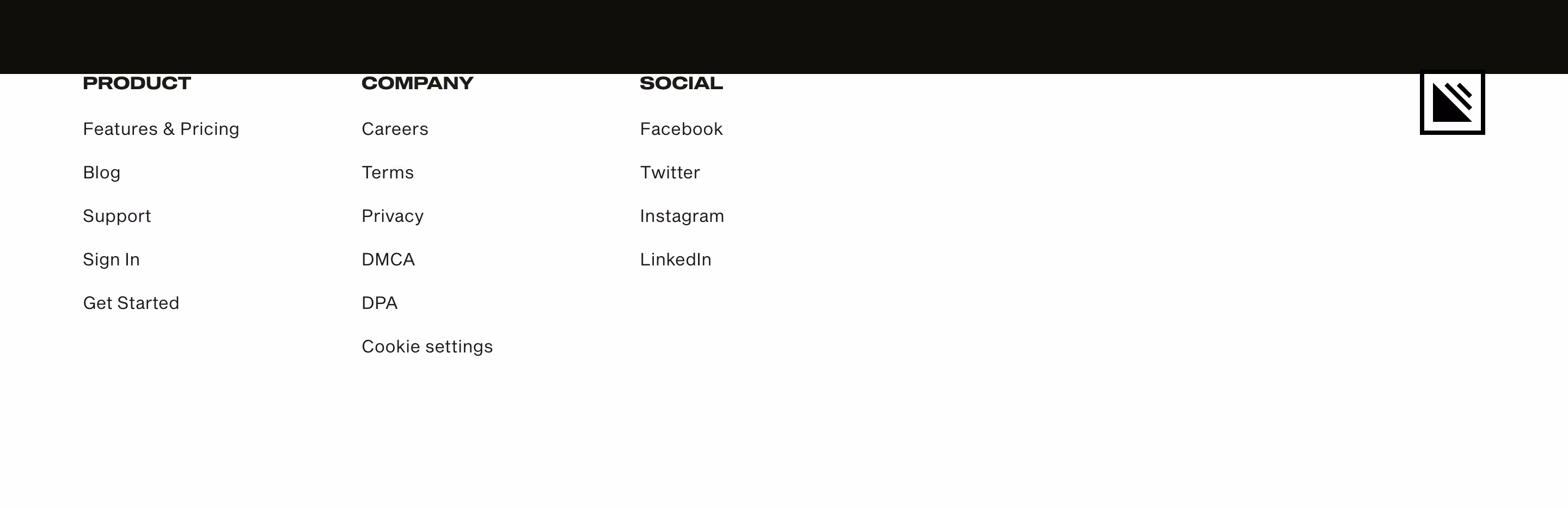 Simplecast footer design — Marketing