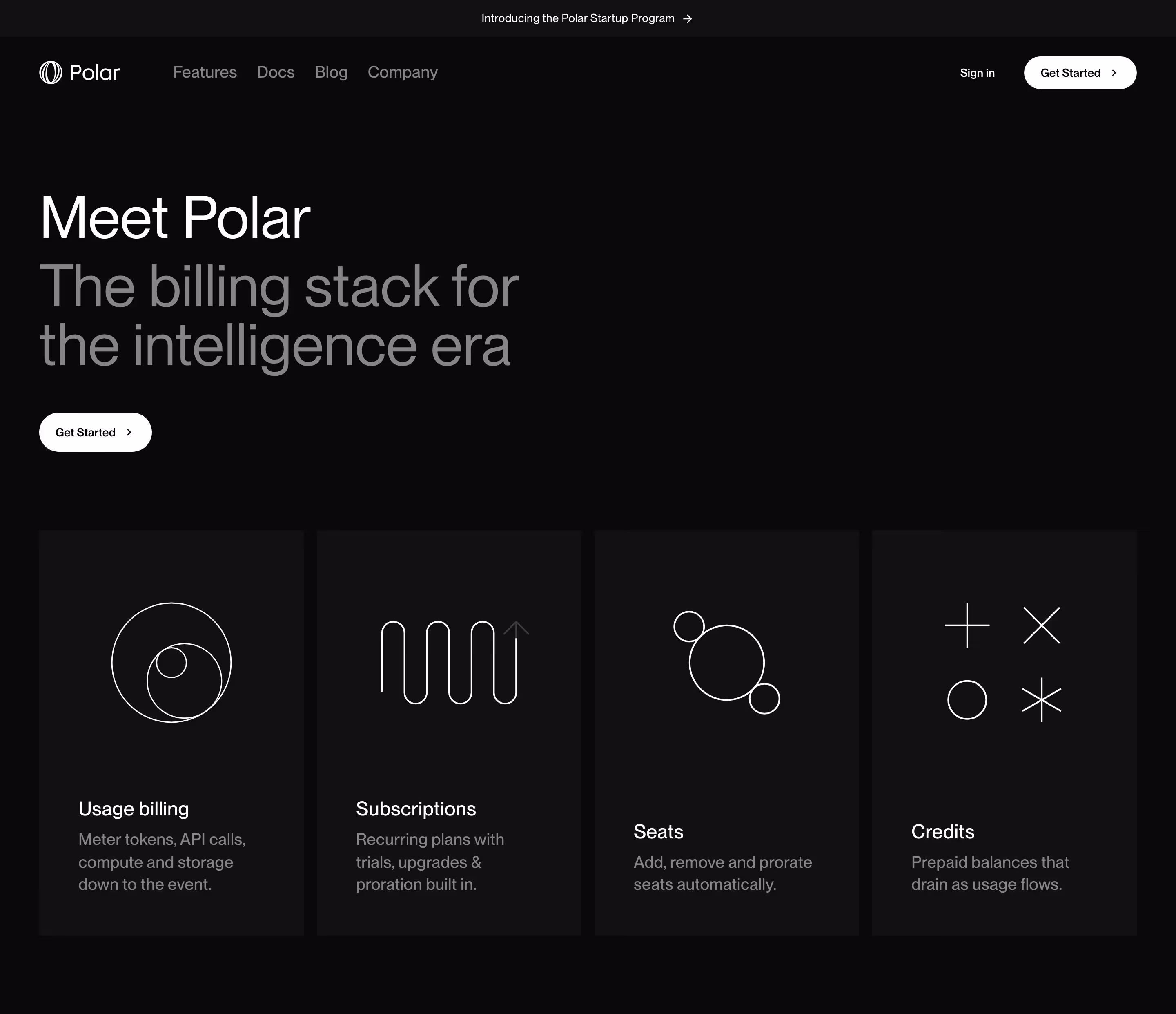 Polar hero design — Finance & Commerce