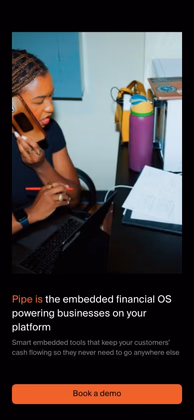 Pipe mobile design — Finance & Commerce