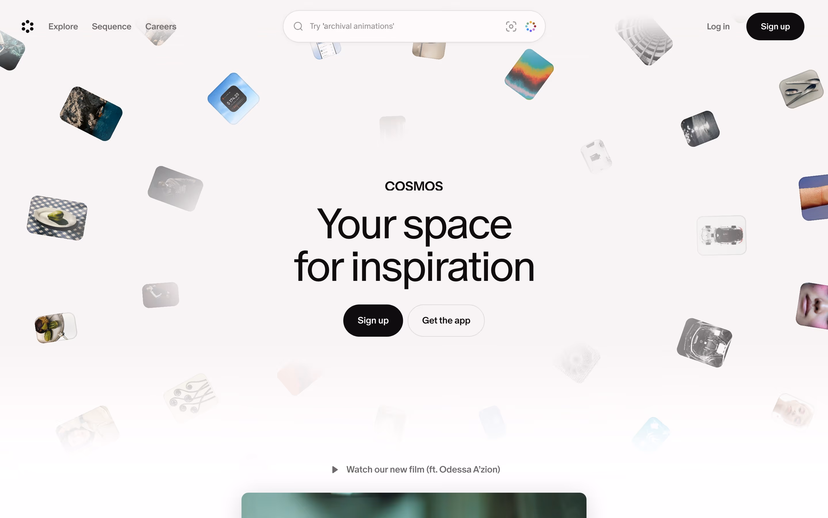 Cosmos hero design — Design & Creative