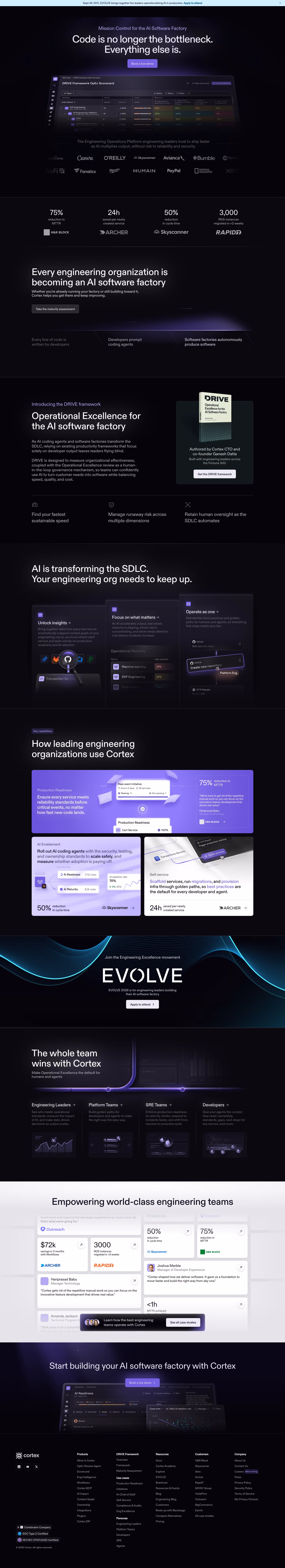 Cortex full landing page screenshot (desktop)