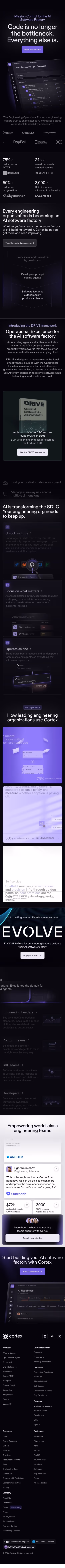 Cortex mobile design — Engineering & Infrastructure