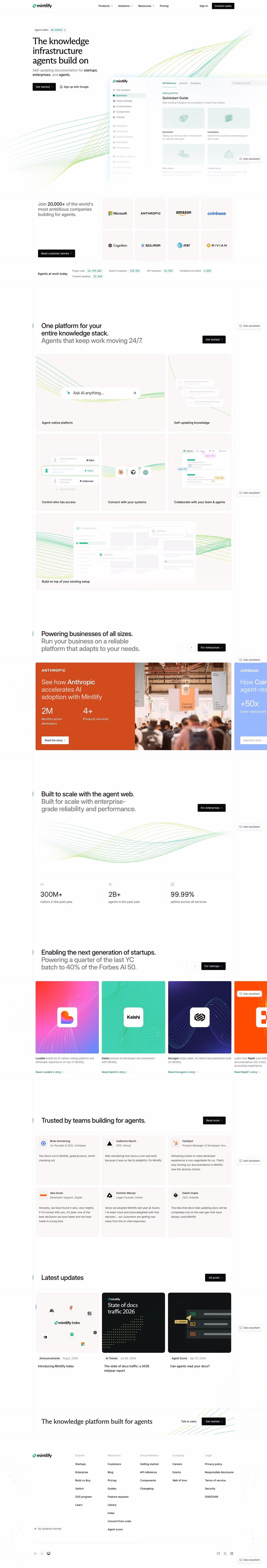 Mintlify full — Engineering & Infrastructure