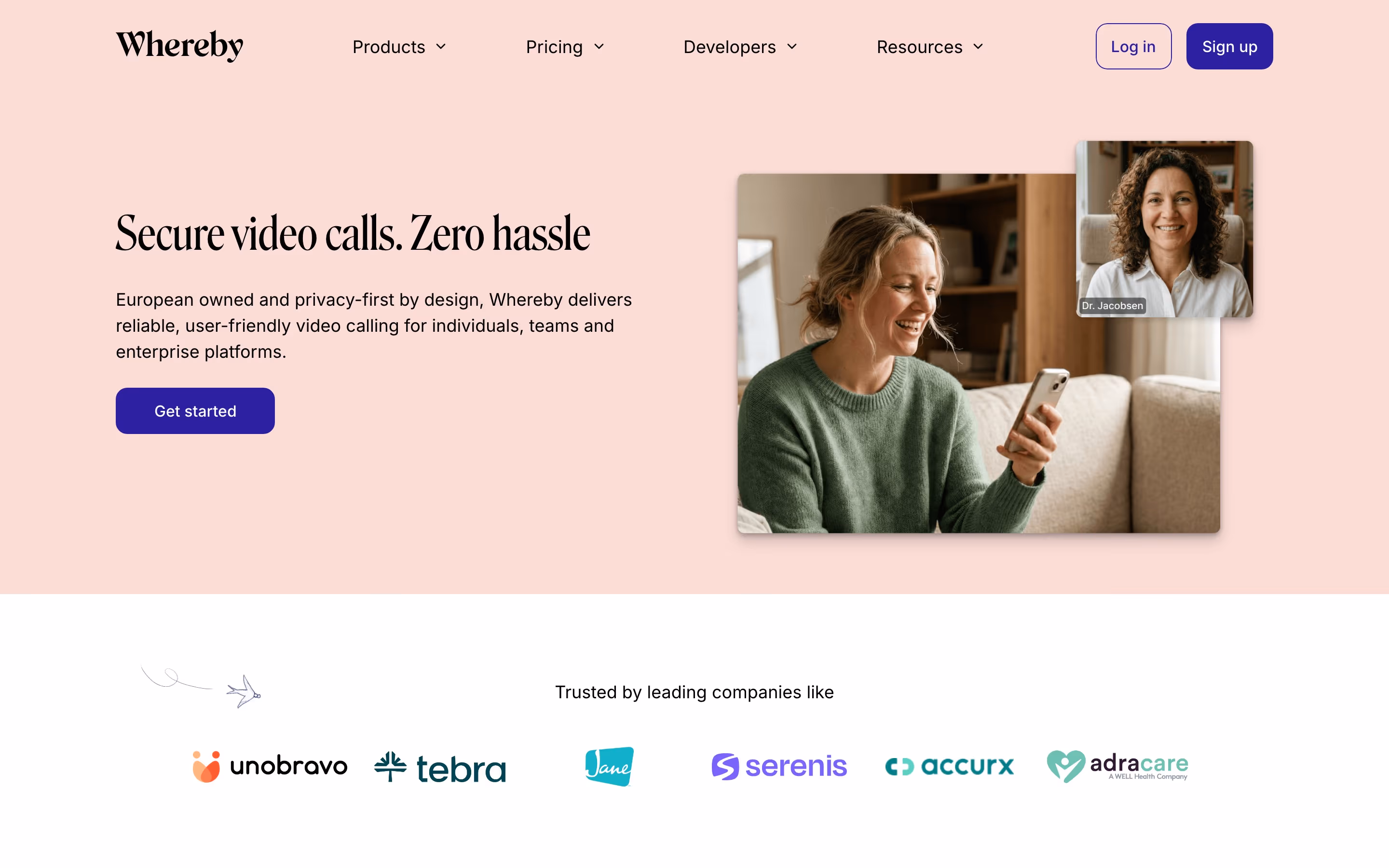 Whereby hero design — Engineering & Infrastructure