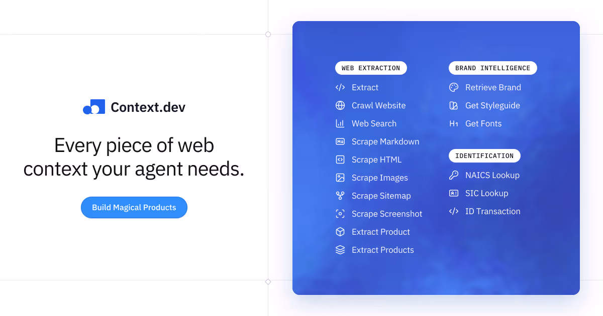 Context og image design — Engineering & Infrastructure